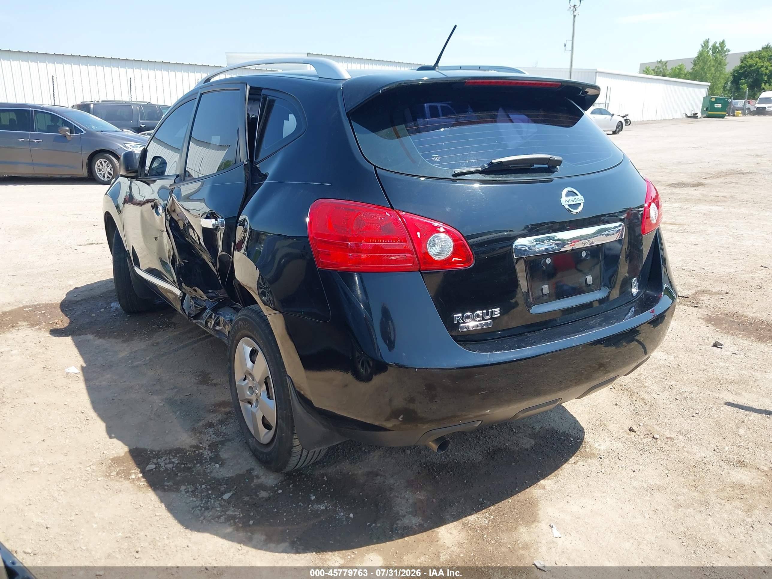 2014 Nissan Rogue Select S Black vin: JN8AS5MTXEW619567