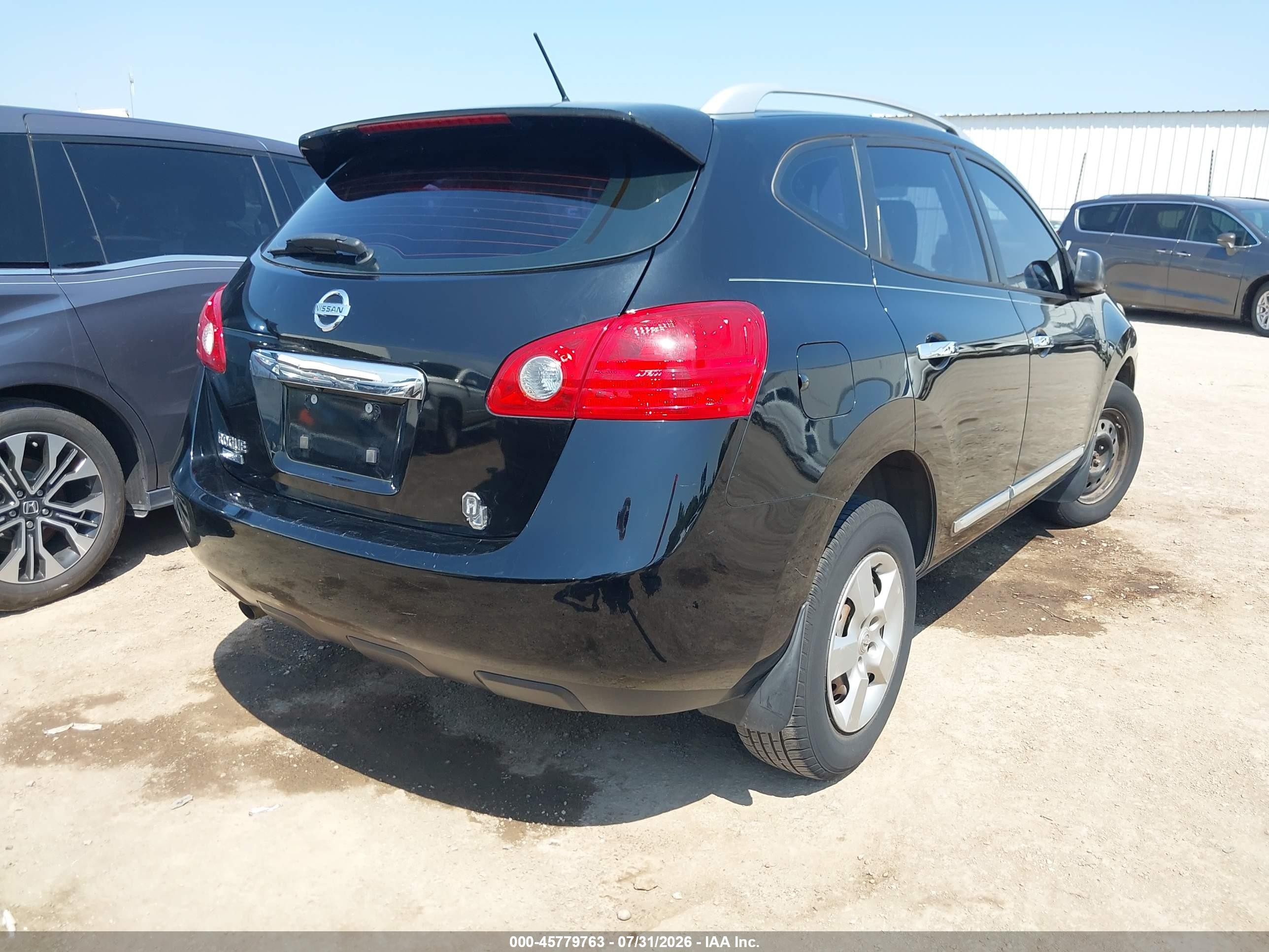 2014 Nissan Rogue Select S Black vin: JN8AS5MTXEW619567