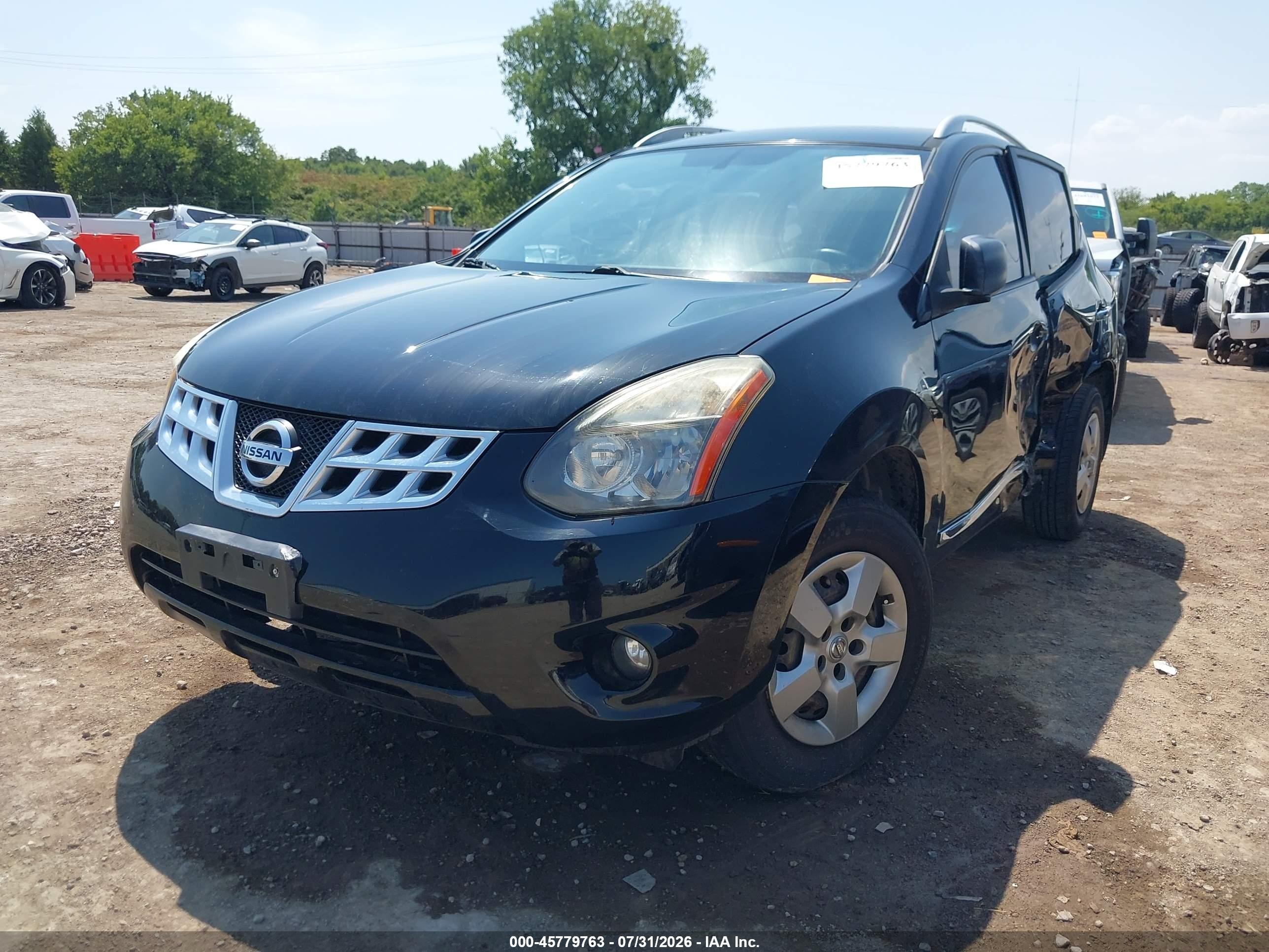 2014 Nissan Rogue Select S Black vin: JN8AS5MTXEW619567