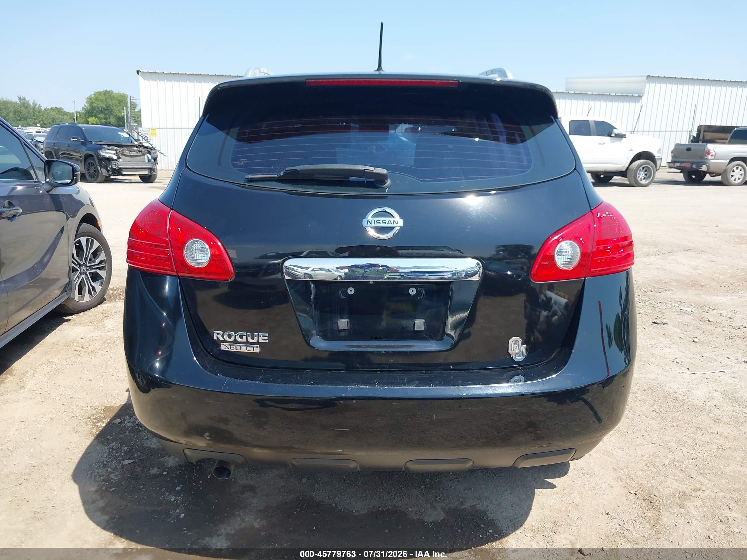 2014 Nissan Rogue Select S Black vin: JN8AS5MTXEW619567