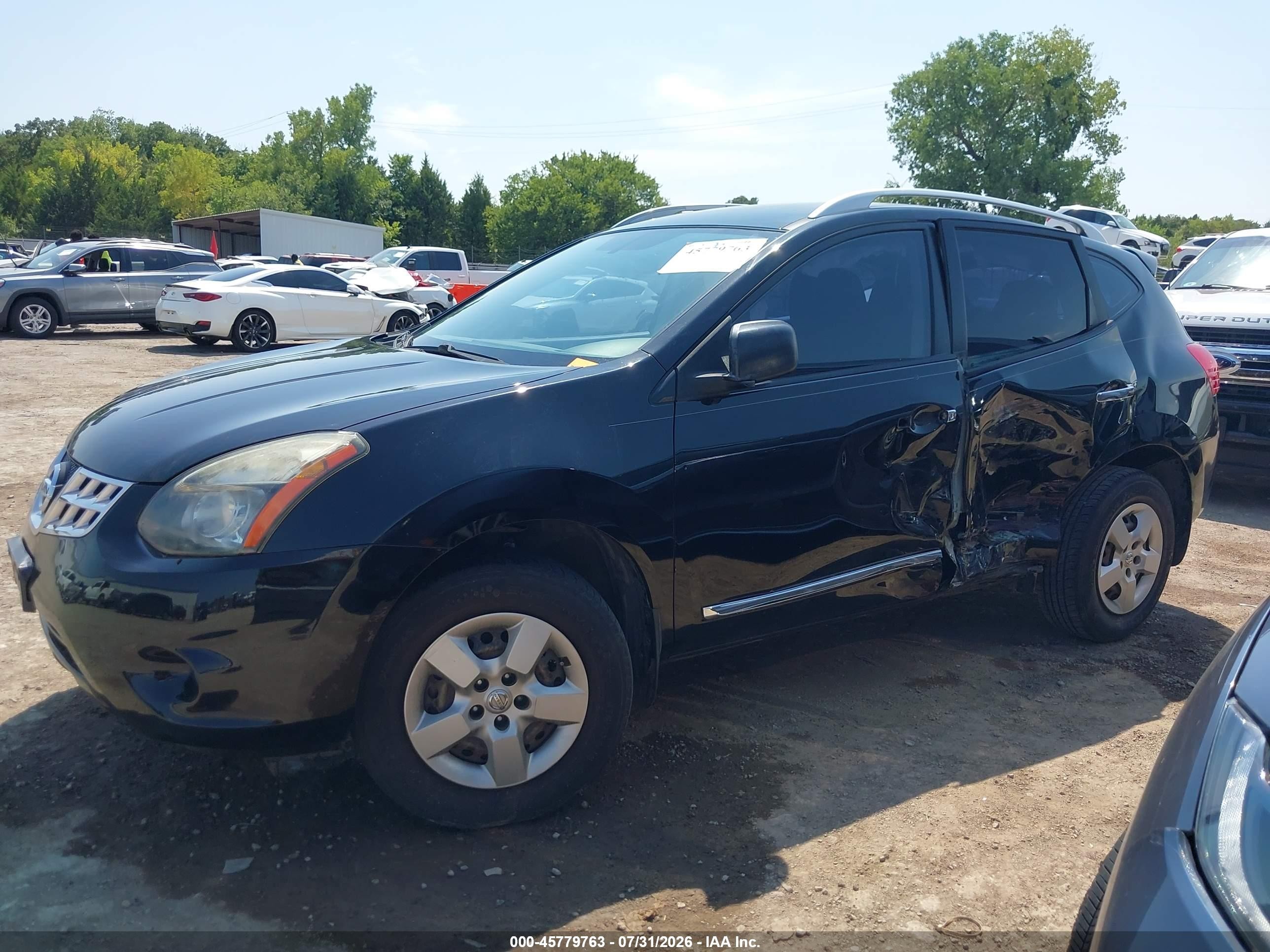 2014 Nissan Rogue Select S Black vin: JN8AS5MTXEW619567