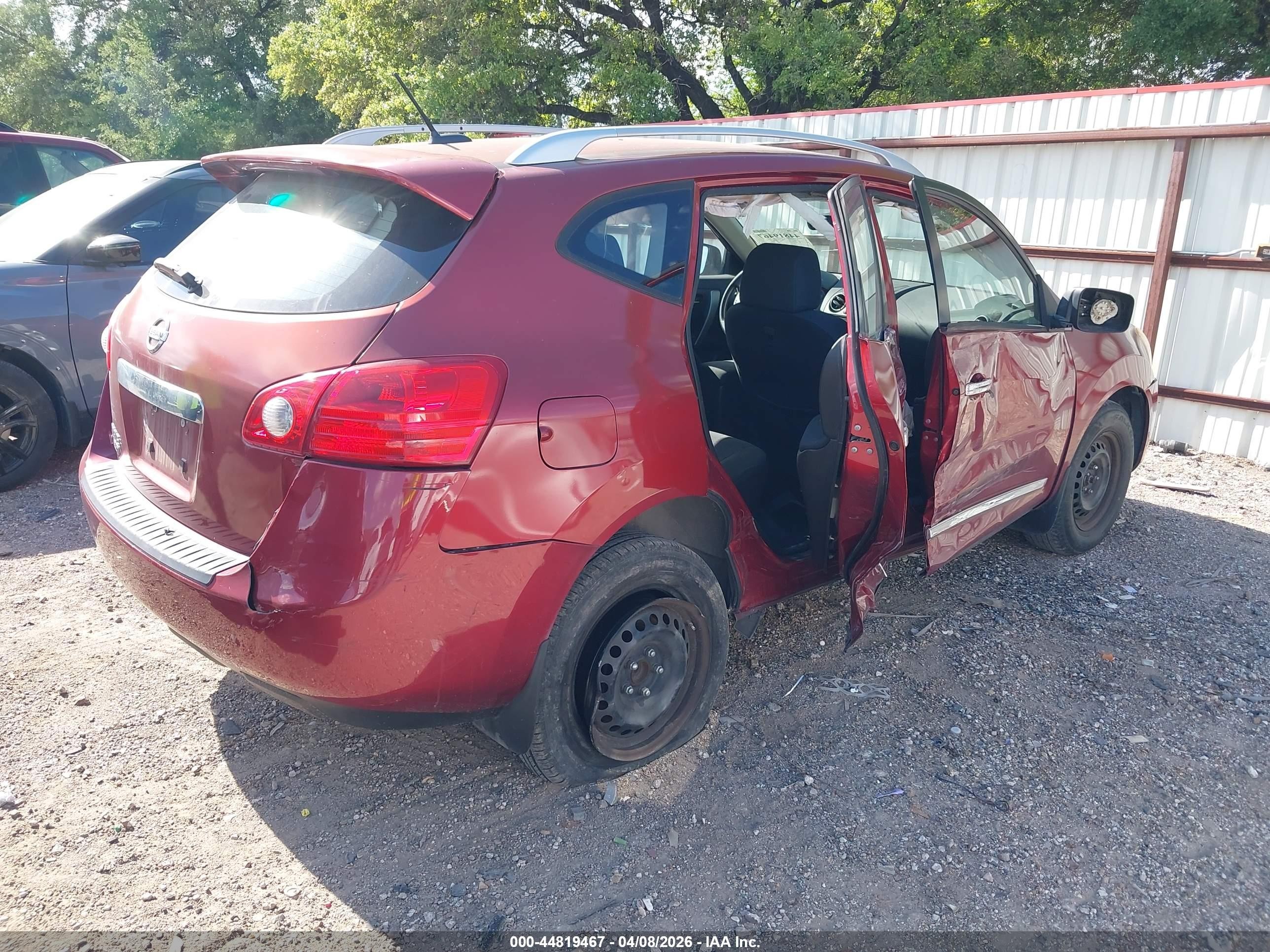 2014 Nissan Rogue Select S Red vin: JN8AS5MTXEW621285