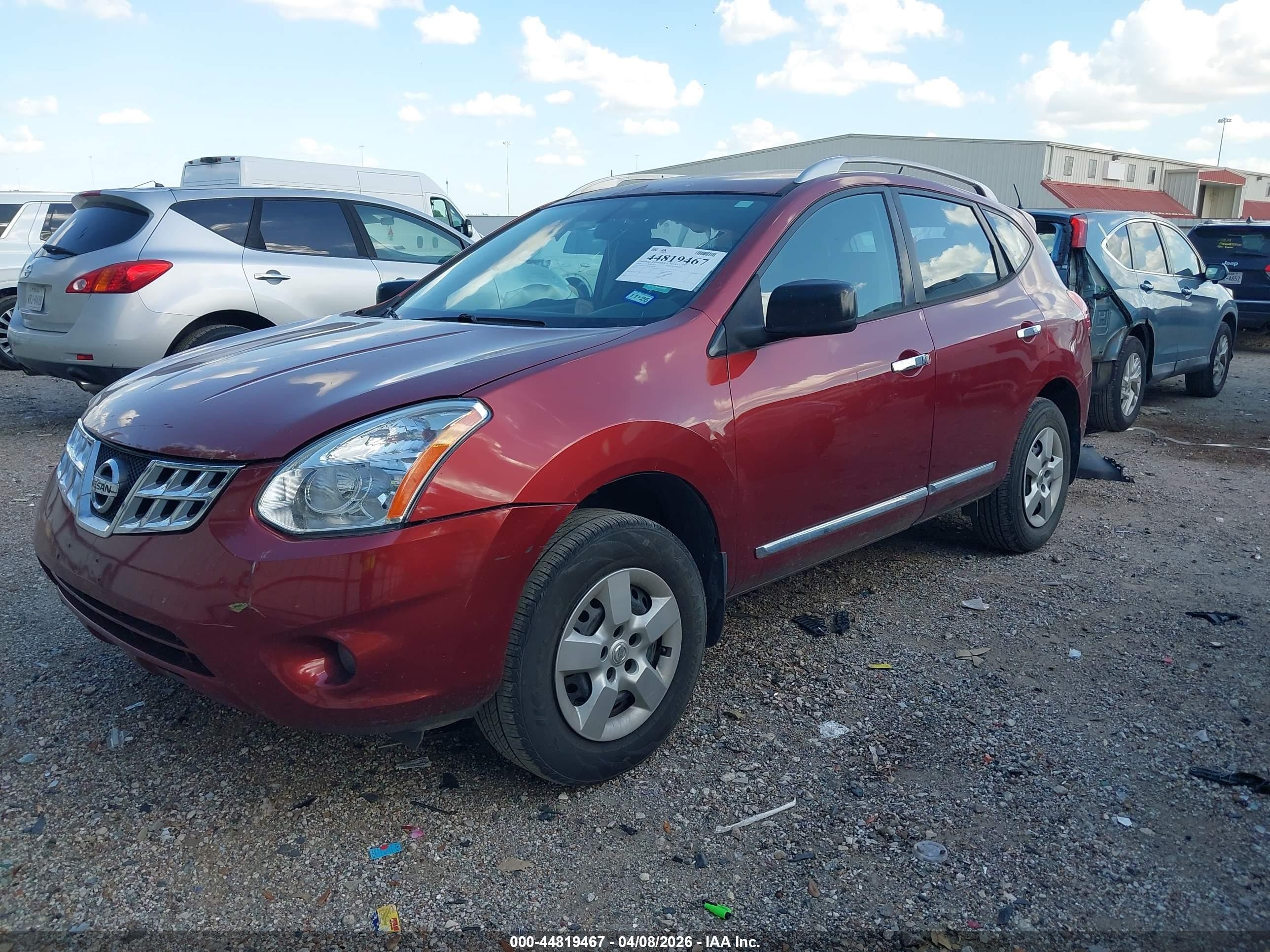 2014 Nissan Rogue Select S Red vin: JN8AS5MTXEW621285