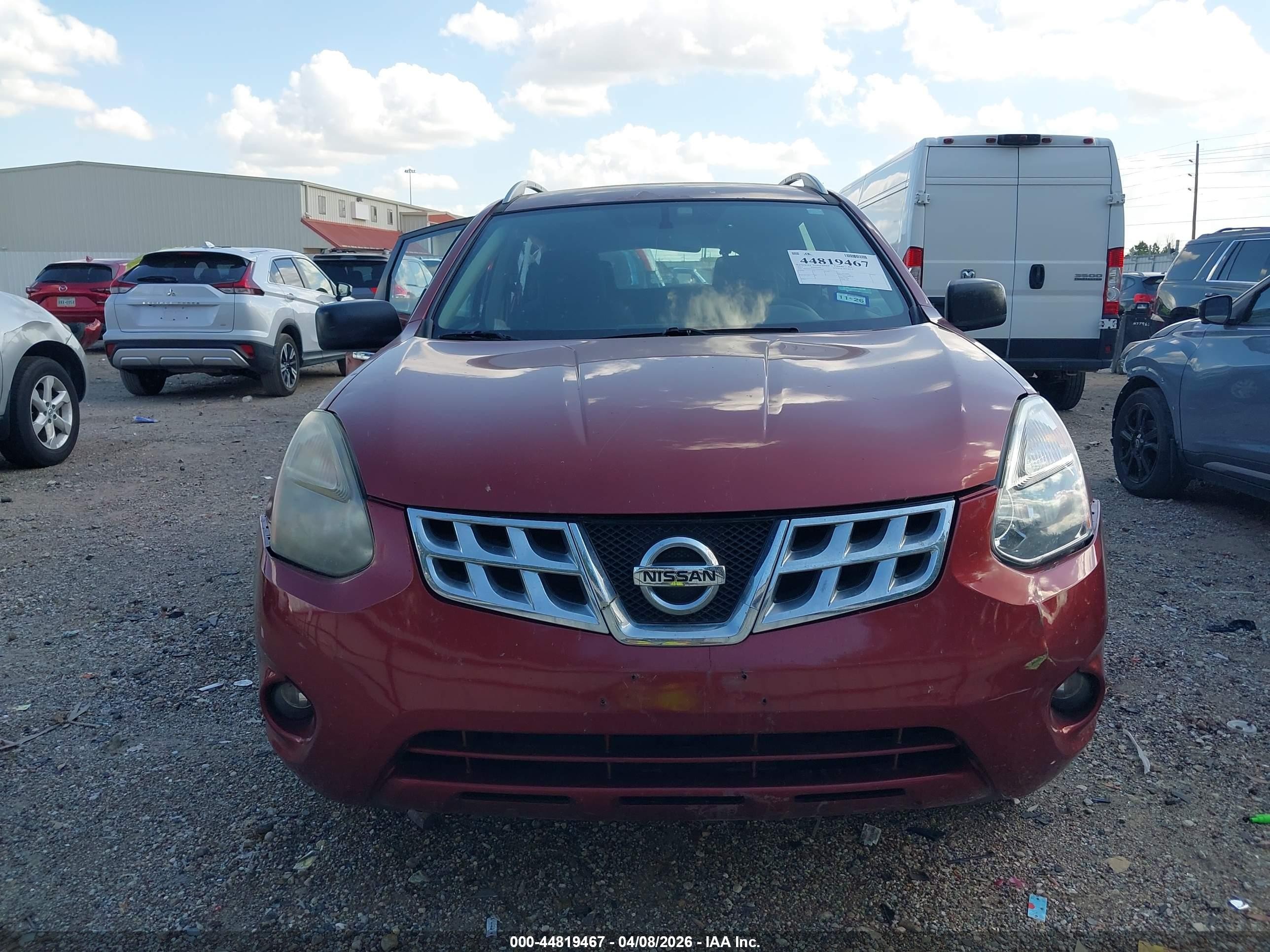 2014 Nissan Rogue Select S Red vin: JN8AS5MTXEW621285