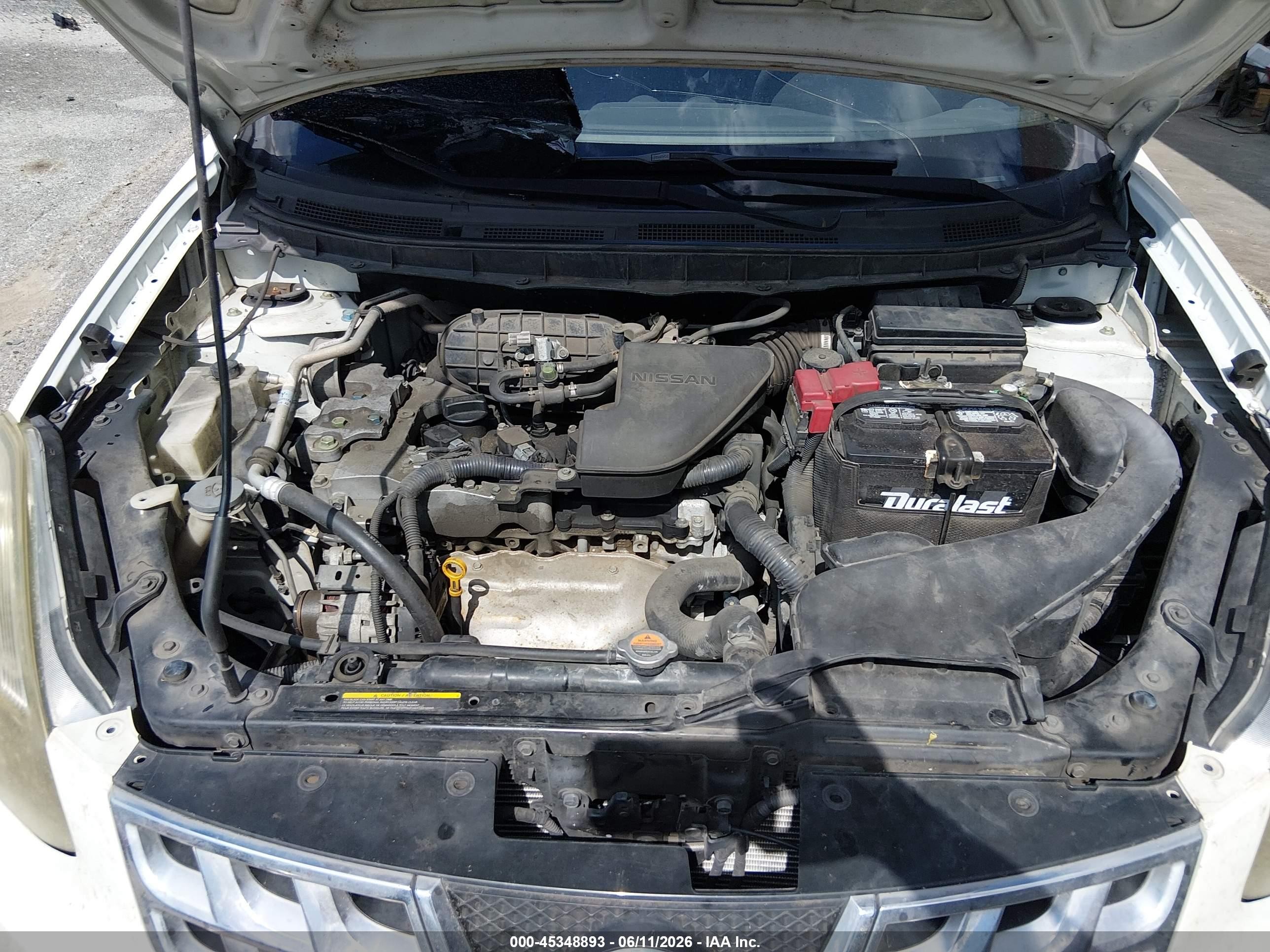 2015 Nissan Rogue Select S White vin: JN8AS5MTXFW151017