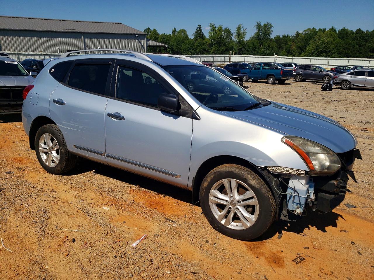 2015 Nissan Rogue Select S Blue vin: JN8AS5MTXFW159425