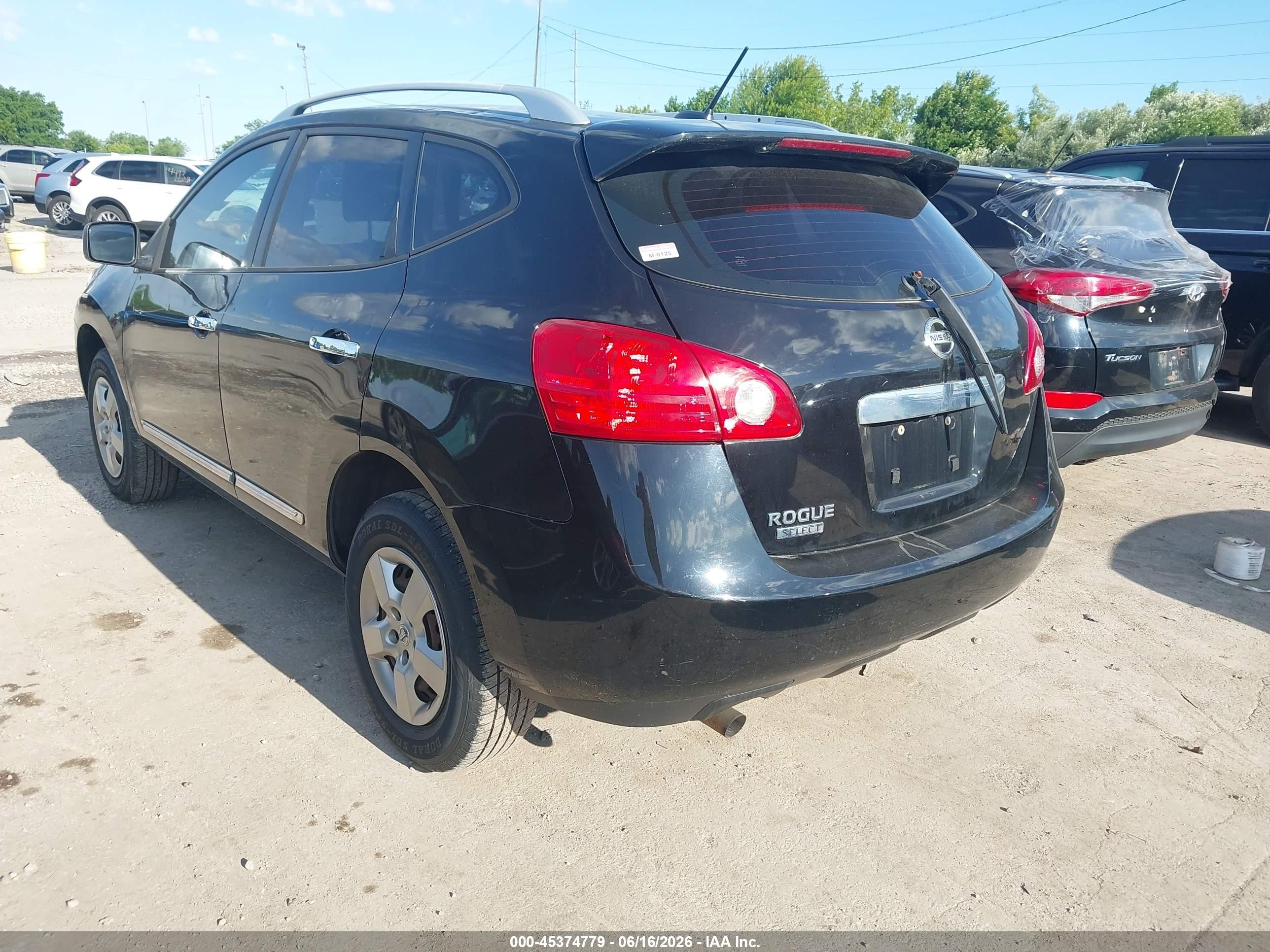 2015 Nissan Rogue Select S Black vin: JN8AS5MTXFW651517