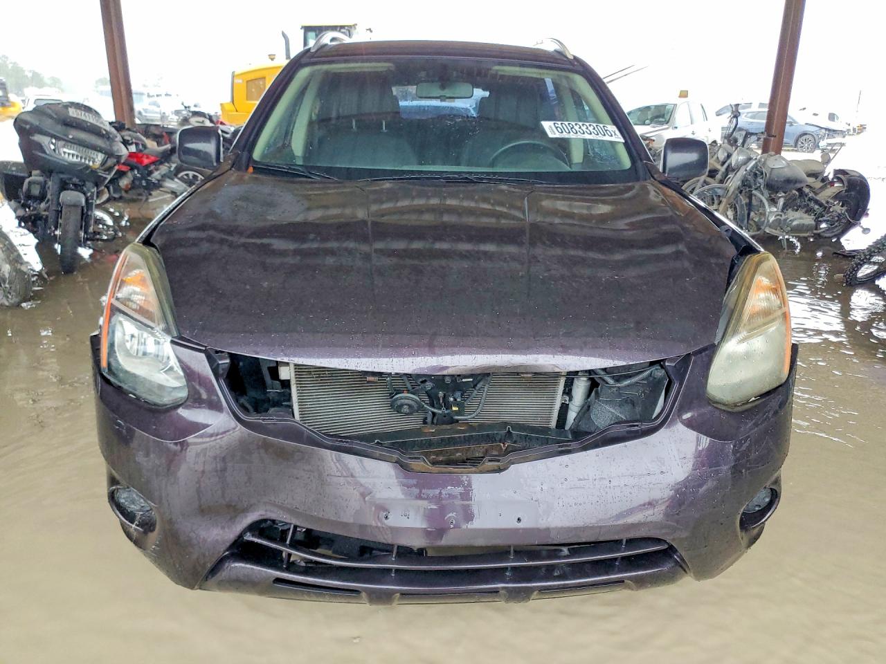 2015 Nissan Rogue Select S Burgundy vin: JN8AS5MTXFW674022