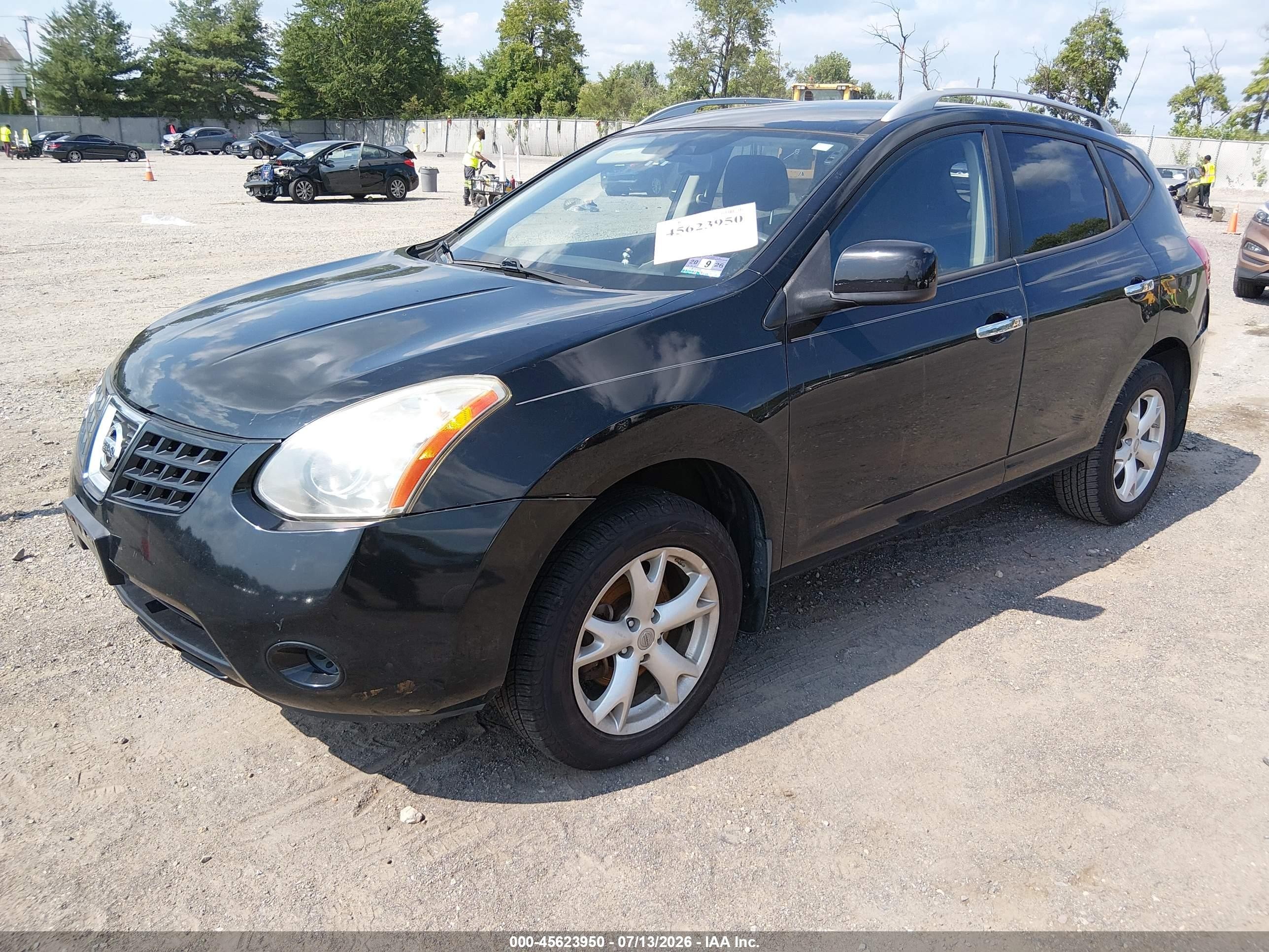2010 Nissan Rogue Sl Black vin: JN8AS5MV0AW100443