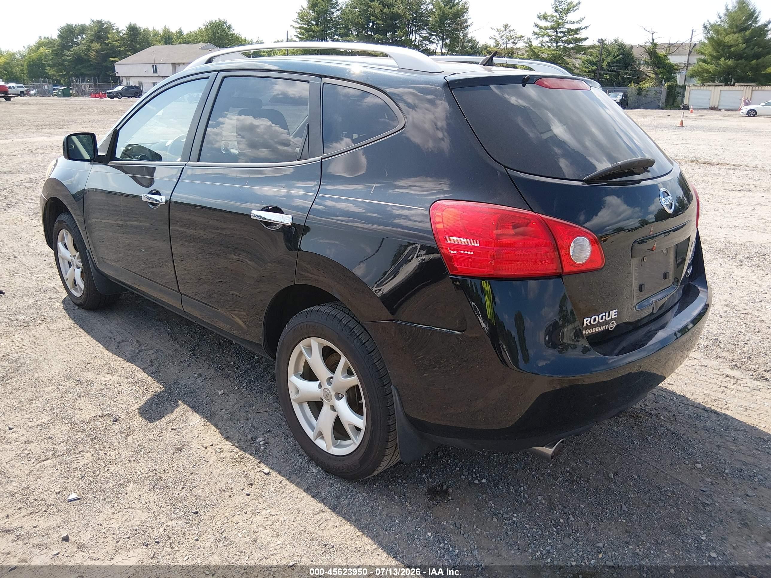 2010 Nissan Rogue Sl Black vin: JN8AS5MV0AW100443
