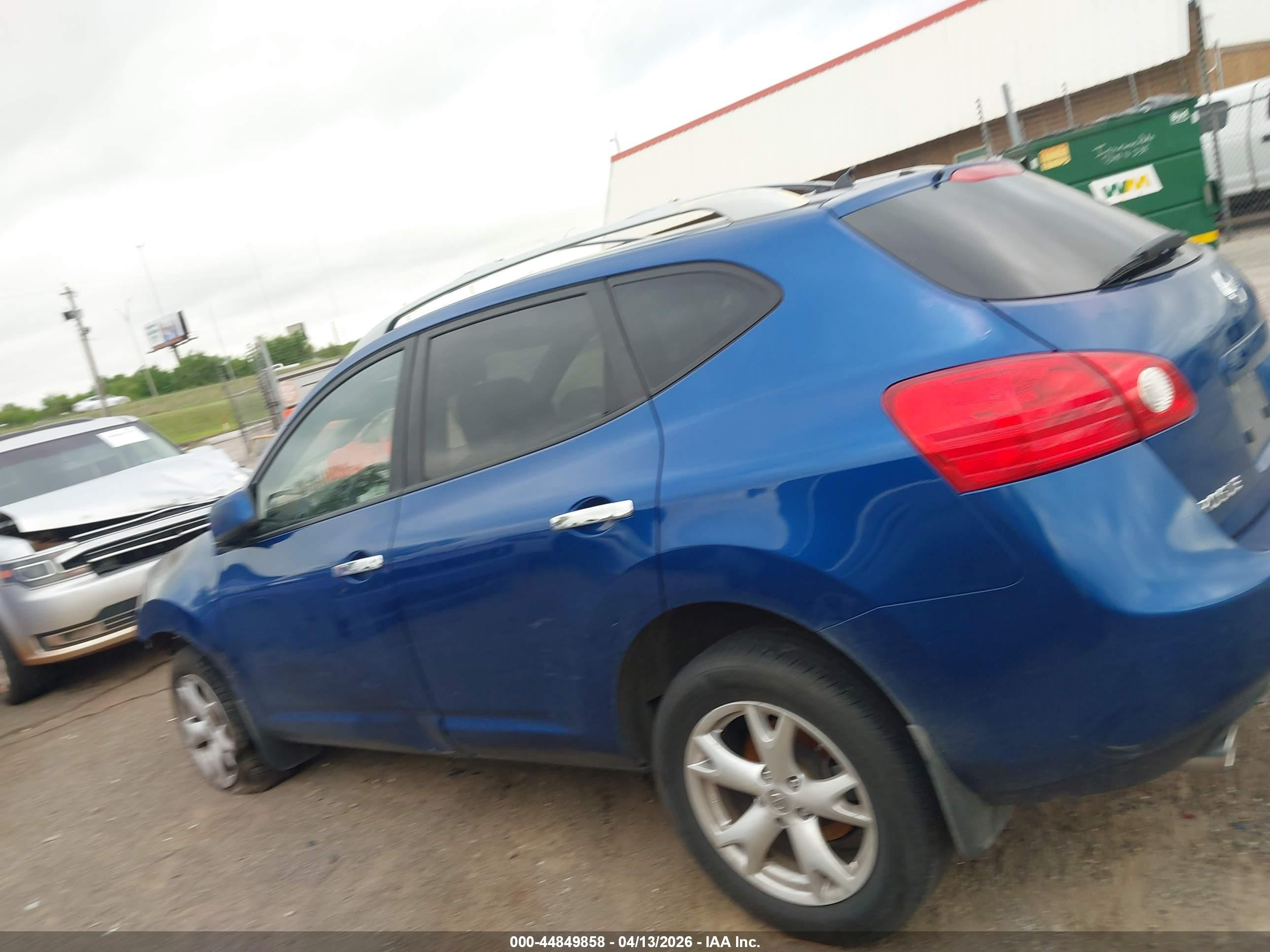 2010 Nissan Rogue Sl Blue vin: JN8AS5MV0AW107764