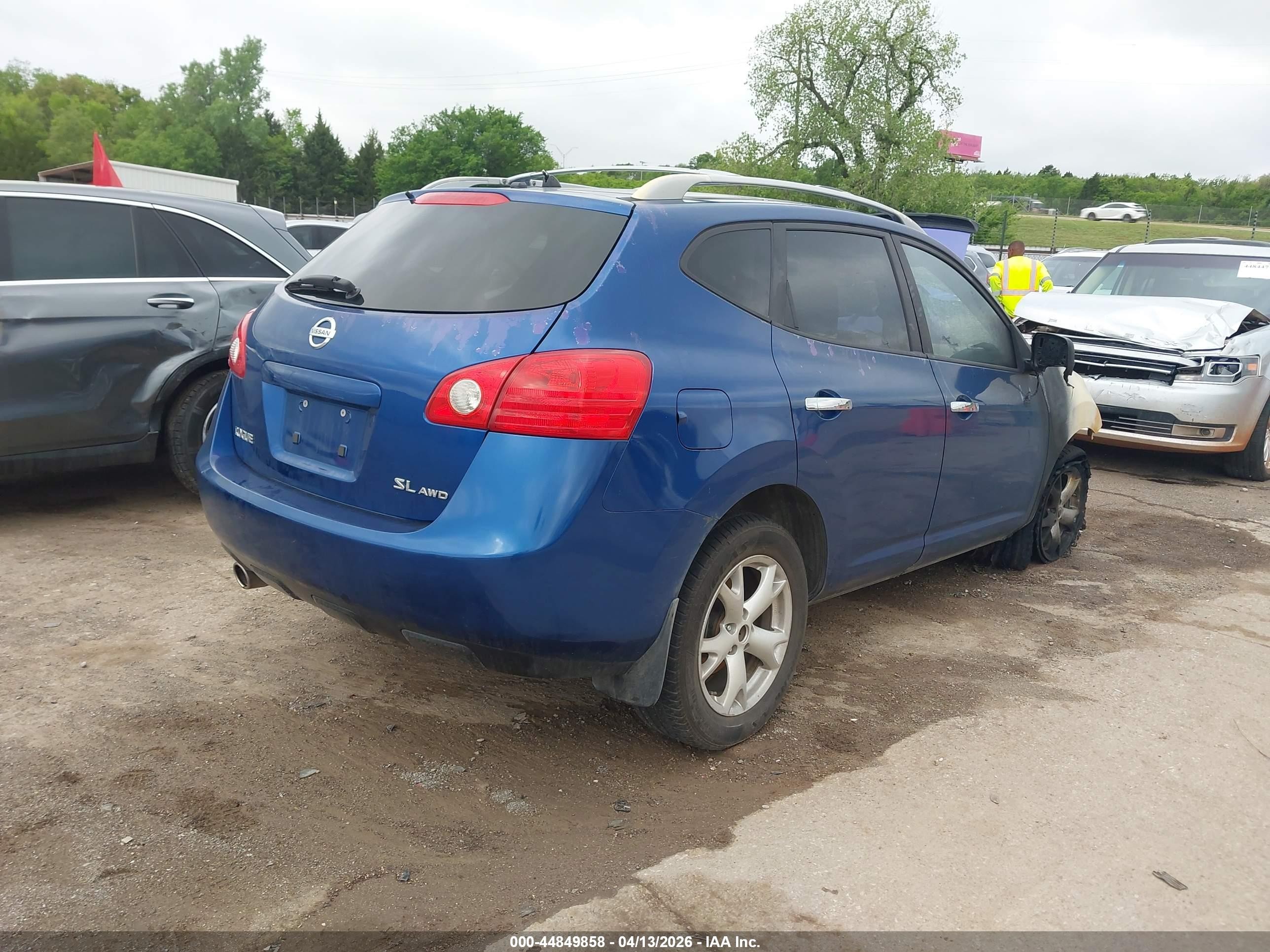 2010 Nissan Rogue Sl Blue vin: JN8AS5MV0AW107764