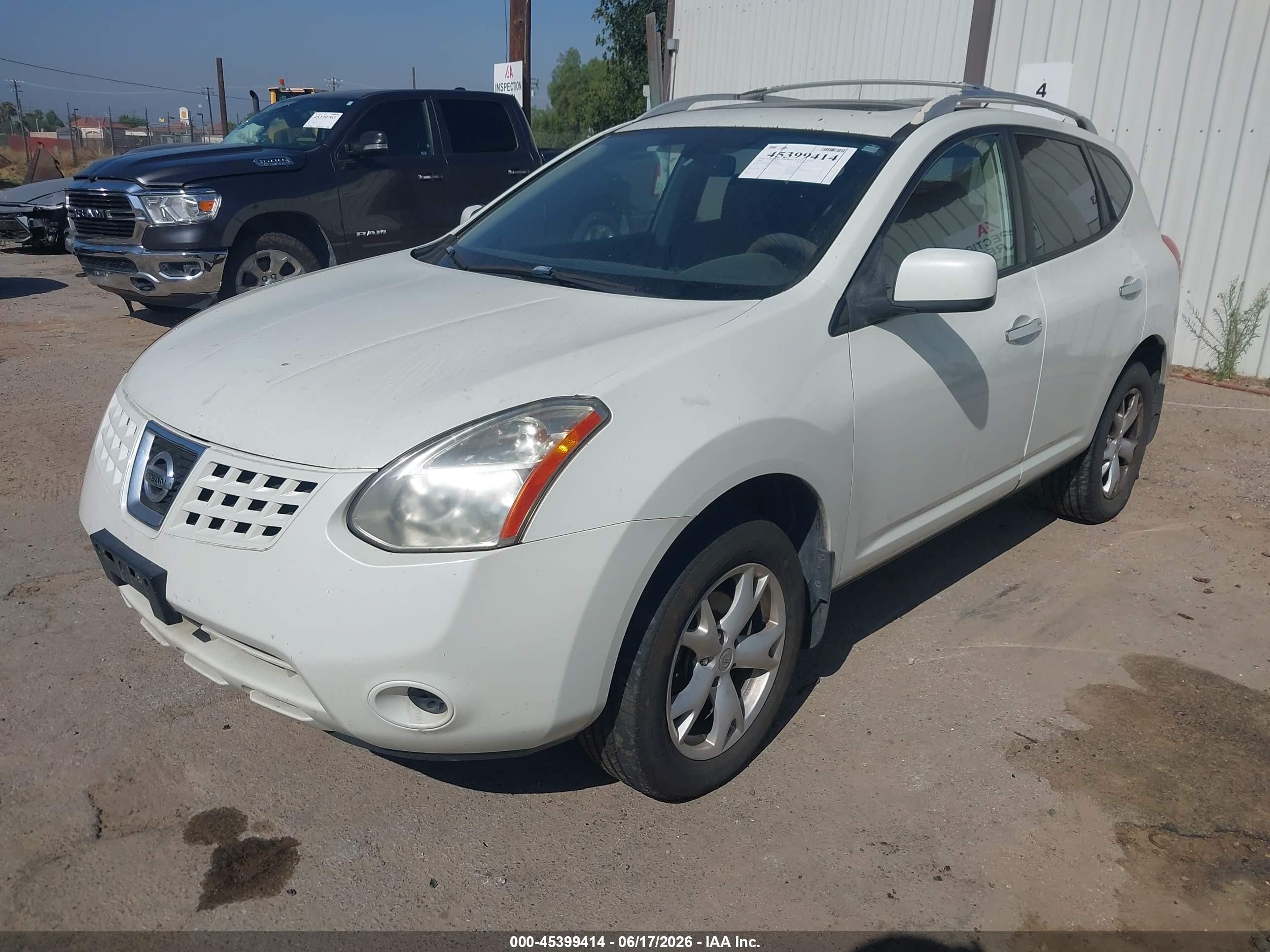 2010 Nissan Rogue Sl White vin: JN8AS5MV0AW128498
