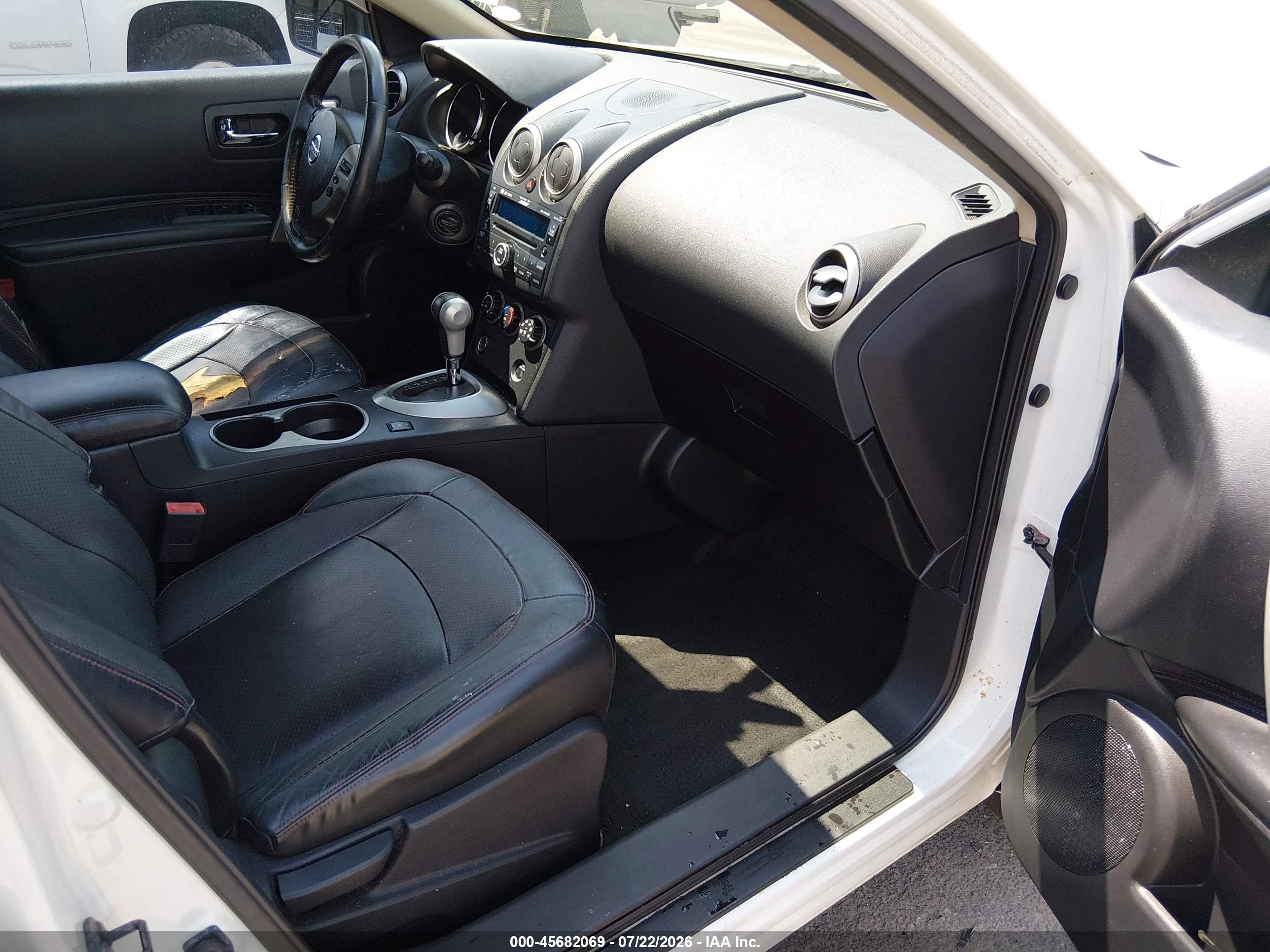 2010 Nissan Rogue Sl White vin: JN8AS5MV0AW130929
