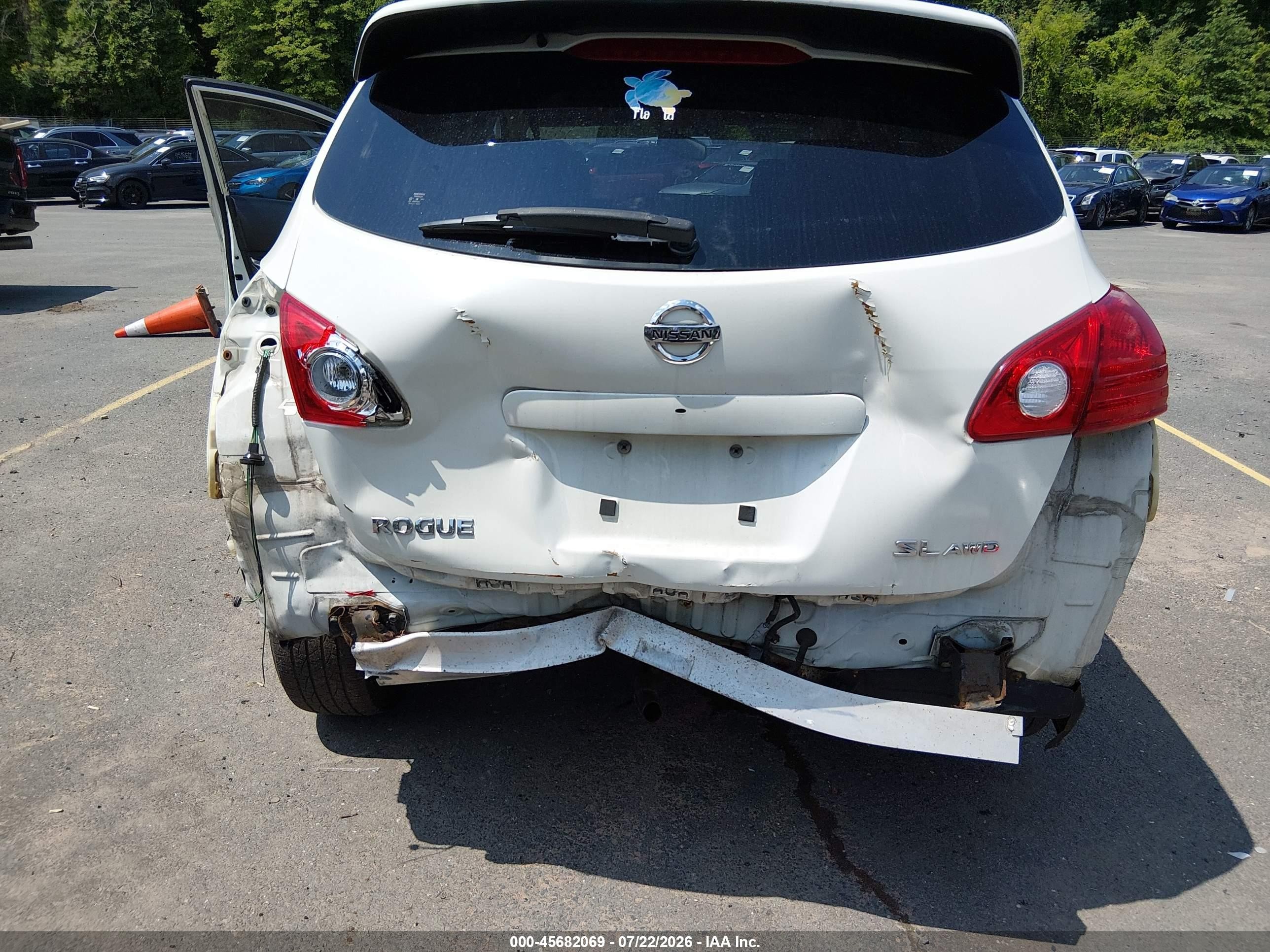 2010 Nissan Rogue Sl White vin: JN8AS5MV0AW130929
