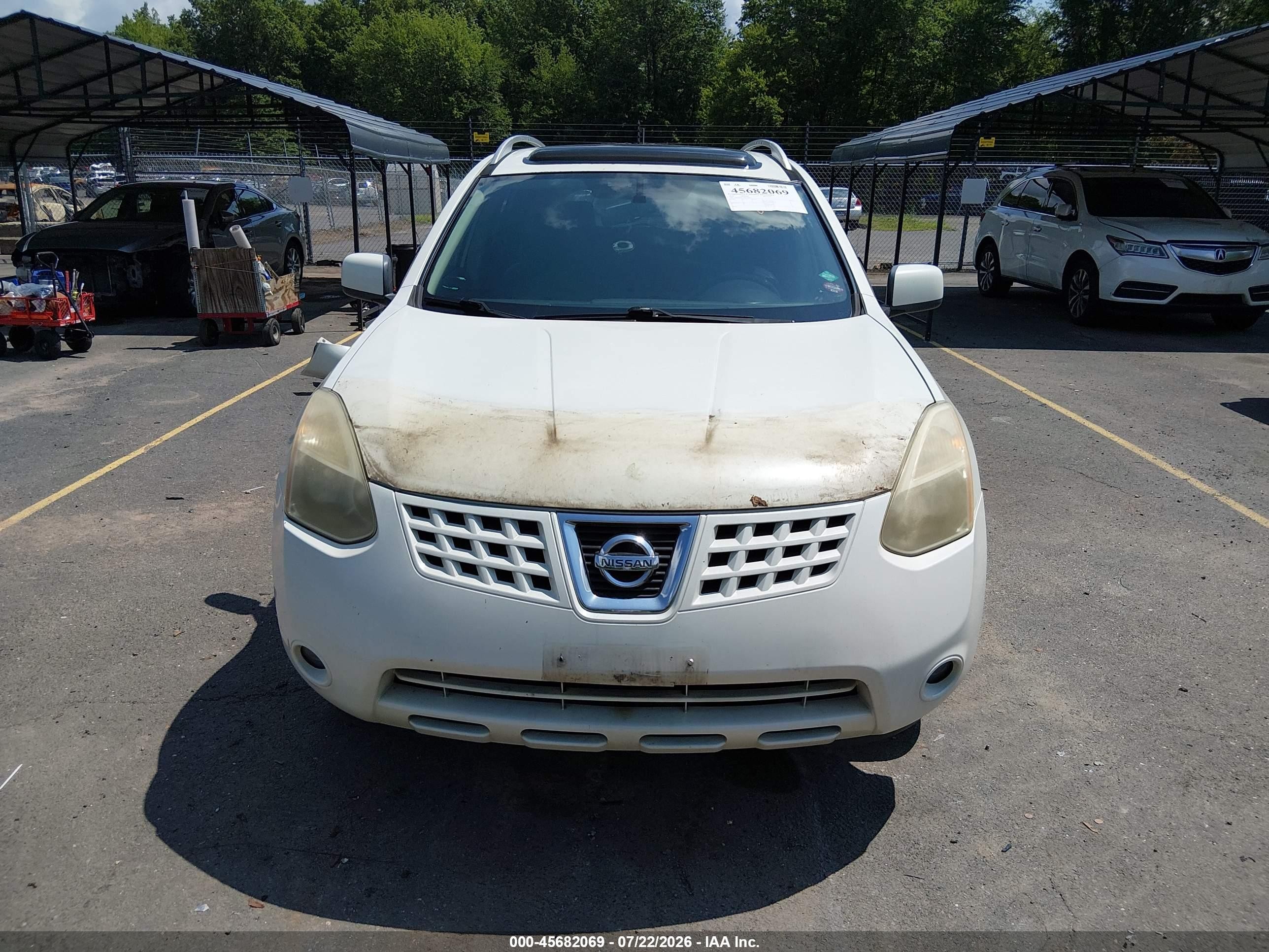 2010 Nissan Rogue Sl White vin: JN8AS5MV0AW130929