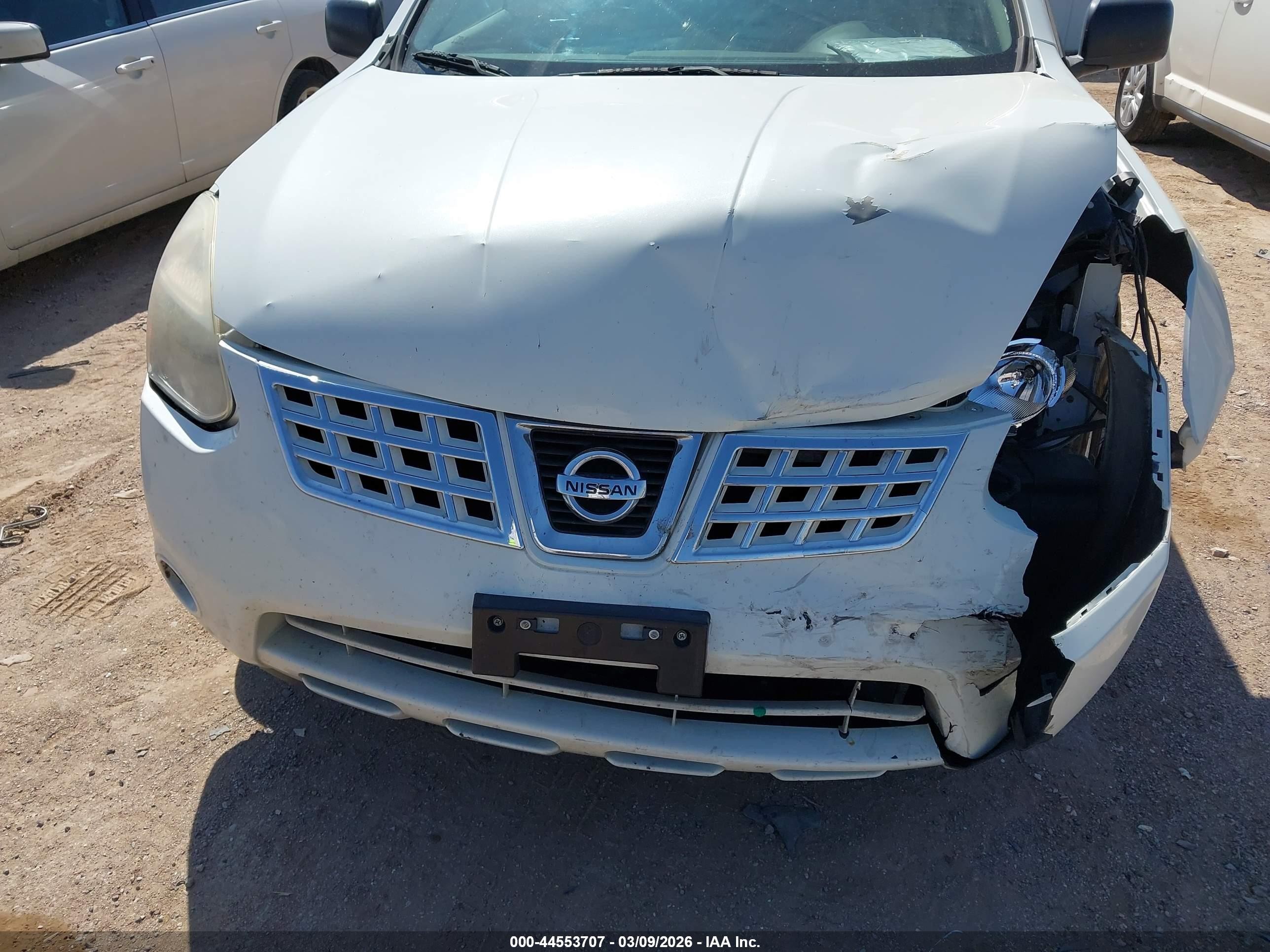 2010 Nissan Rogue S White vin: JN8AS5MV0AW143891