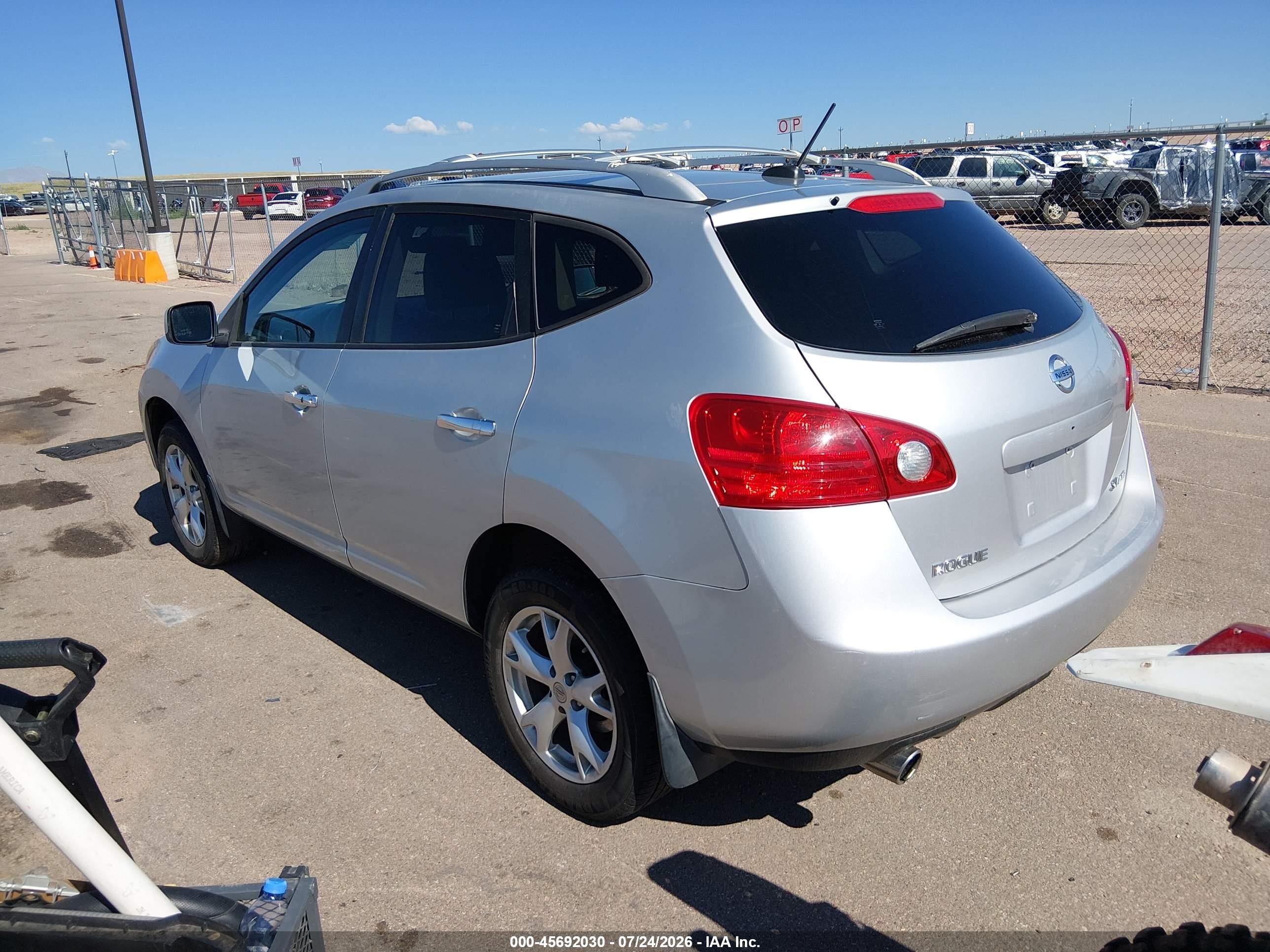 2010 Nissan Rogue Sl Silver vin: JN8AS5MV0AW604863