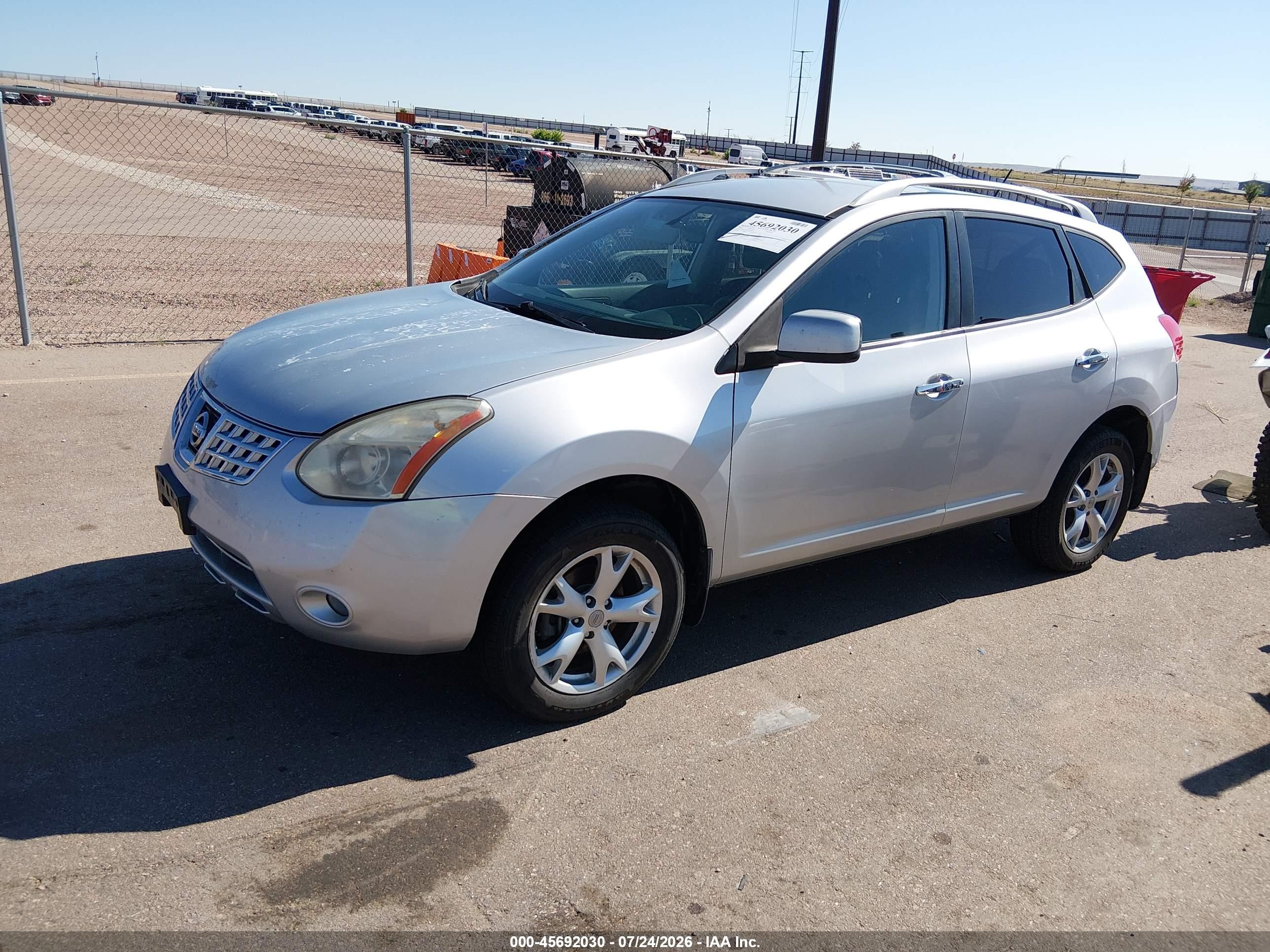 2010 Nissan Rogue Sl Silver vin: JN8AS5MV0AW604863