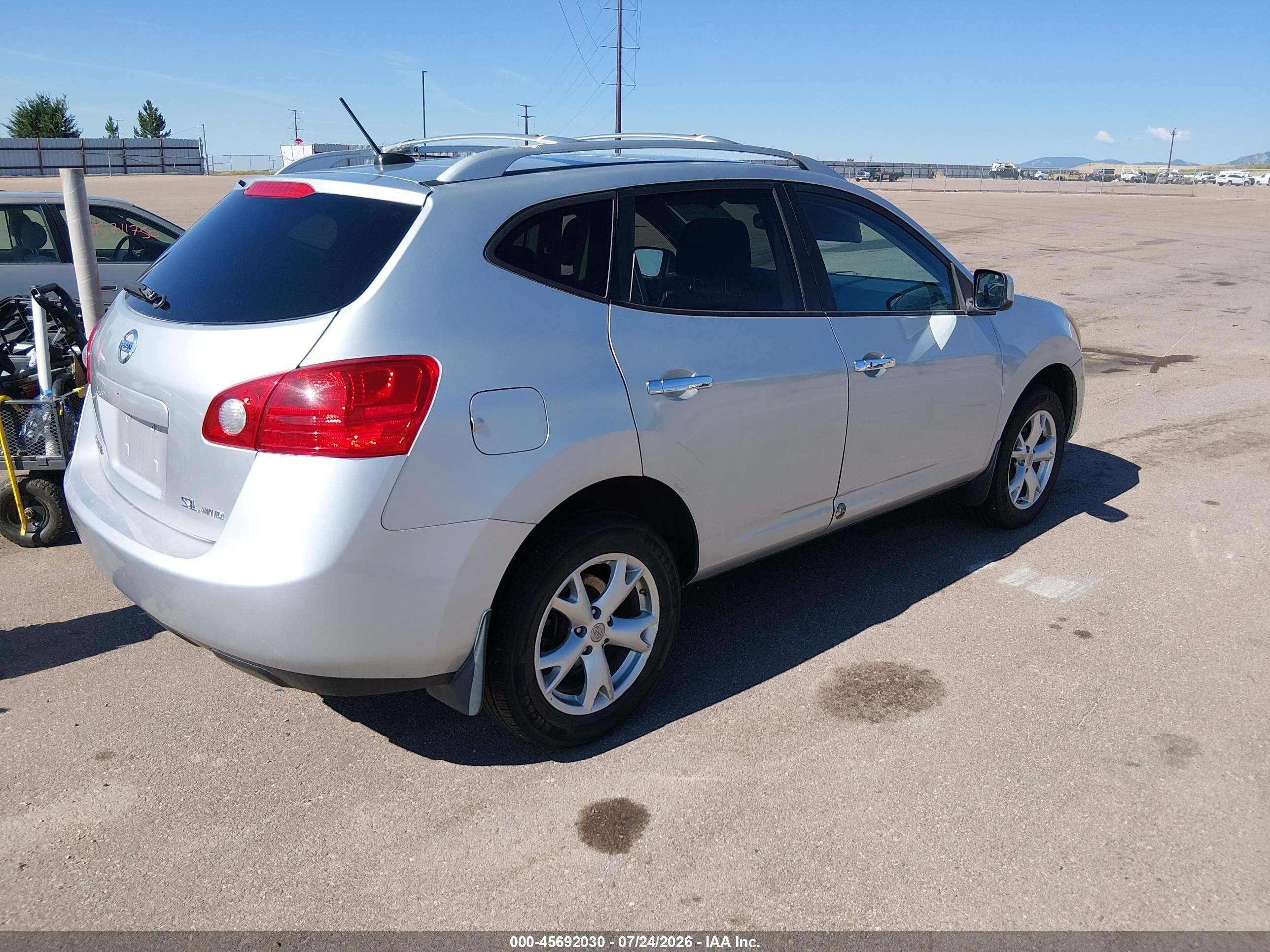 2010 Nissan Rogue Sl Silver vin: JN8AS5MV0AW604863