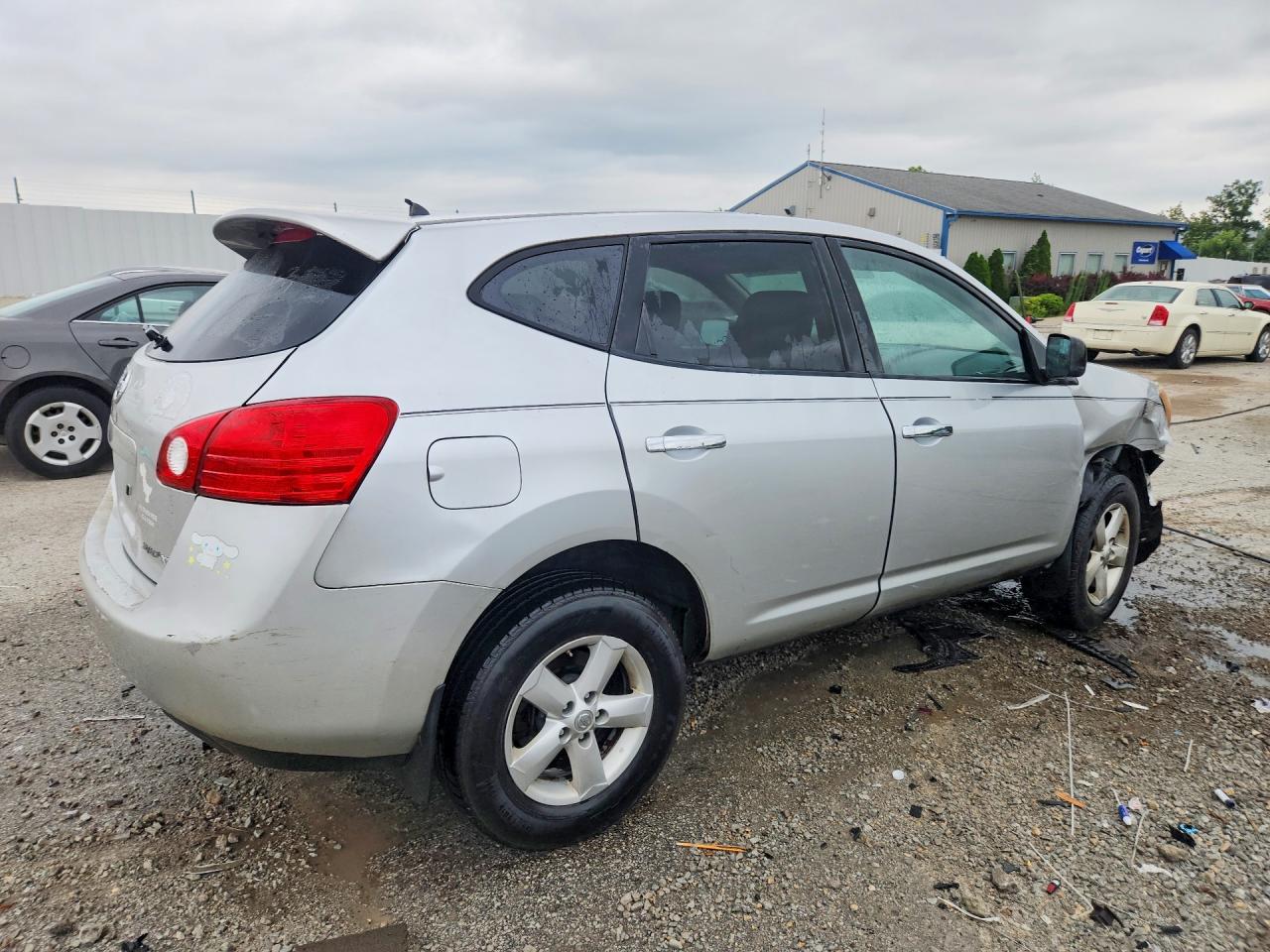2010 Nissan Rogue S Silver vin: JN8AS5MV0AW610999