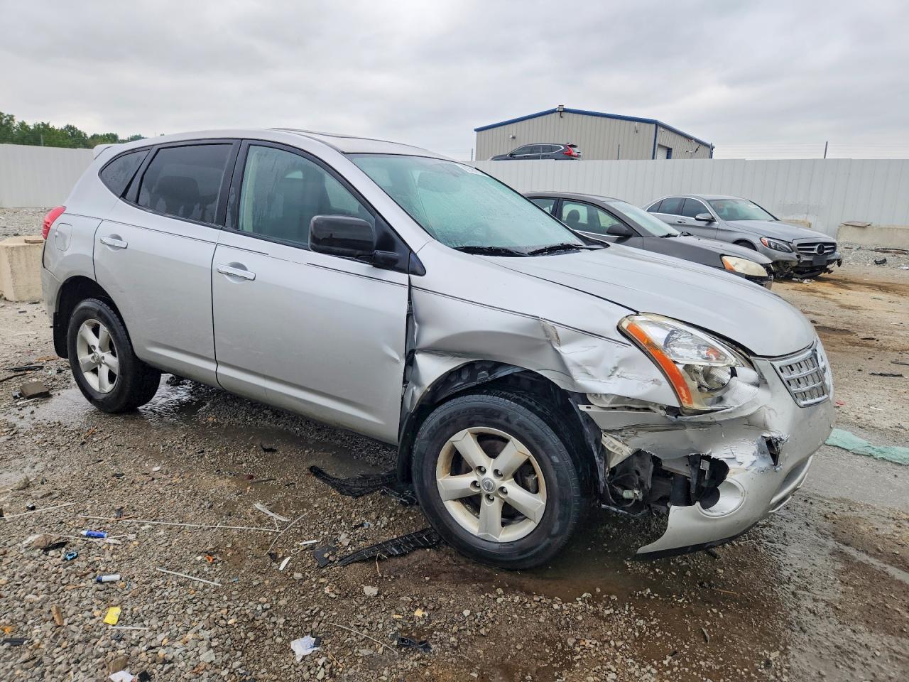 2010 Nissan Rogue S Silver vin: JN8AS5MV0AW610999