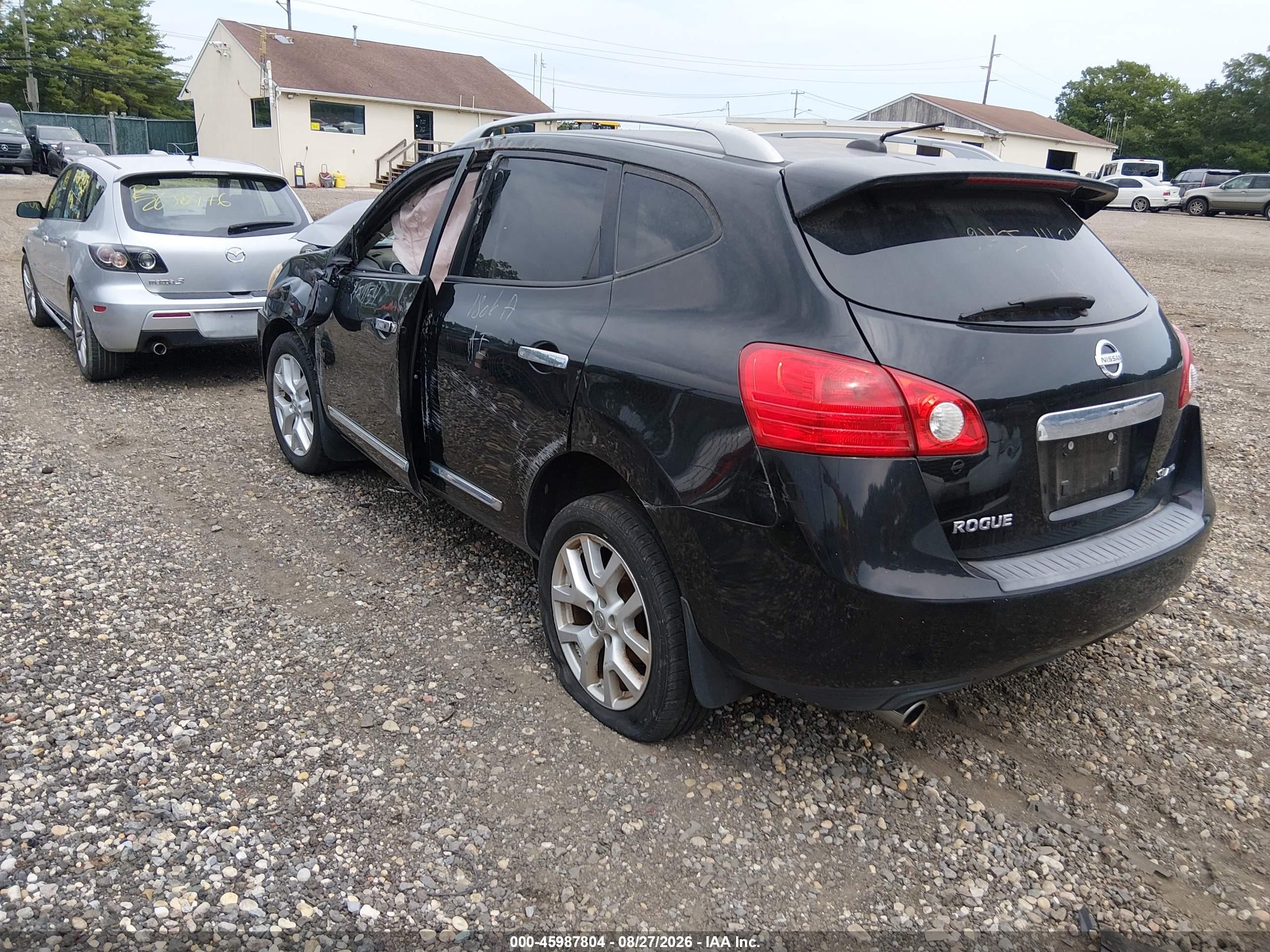 2011 Nissan Rogue Sv Black vin: JN8AS5MV0BW250277