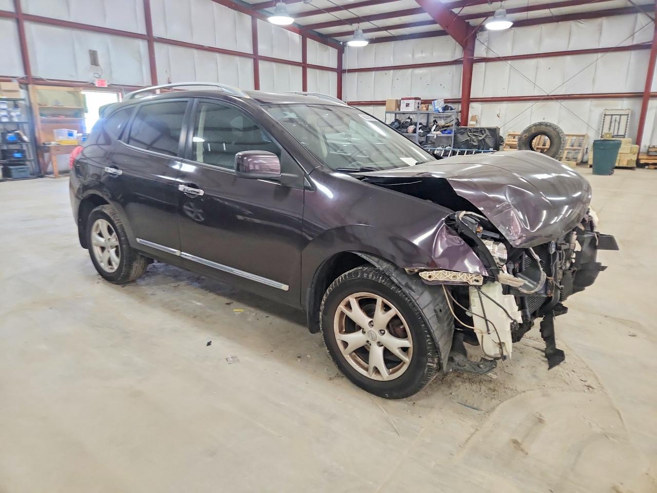 2011 Nissan Rogue S Темно-бордовый vin: JN8AS5MV0BW254331