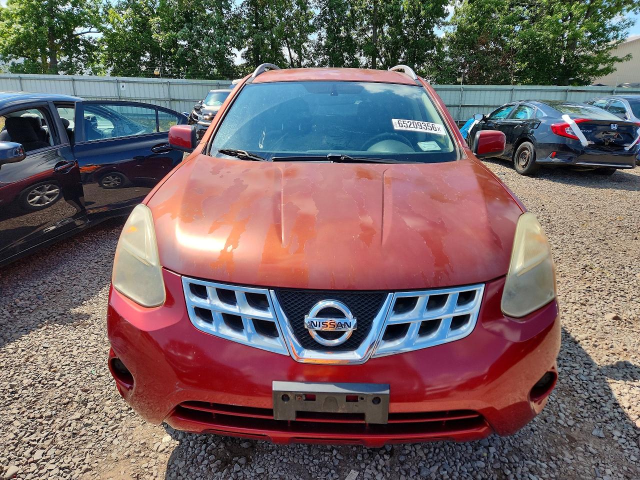 2011 Nissan Rogue S Красный vin: JN8AS5MV0BW258427