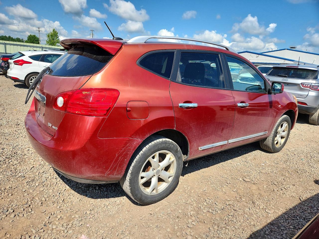 2011 Nissan Rogue S Красный vin: JN8AS5MV0BW258427