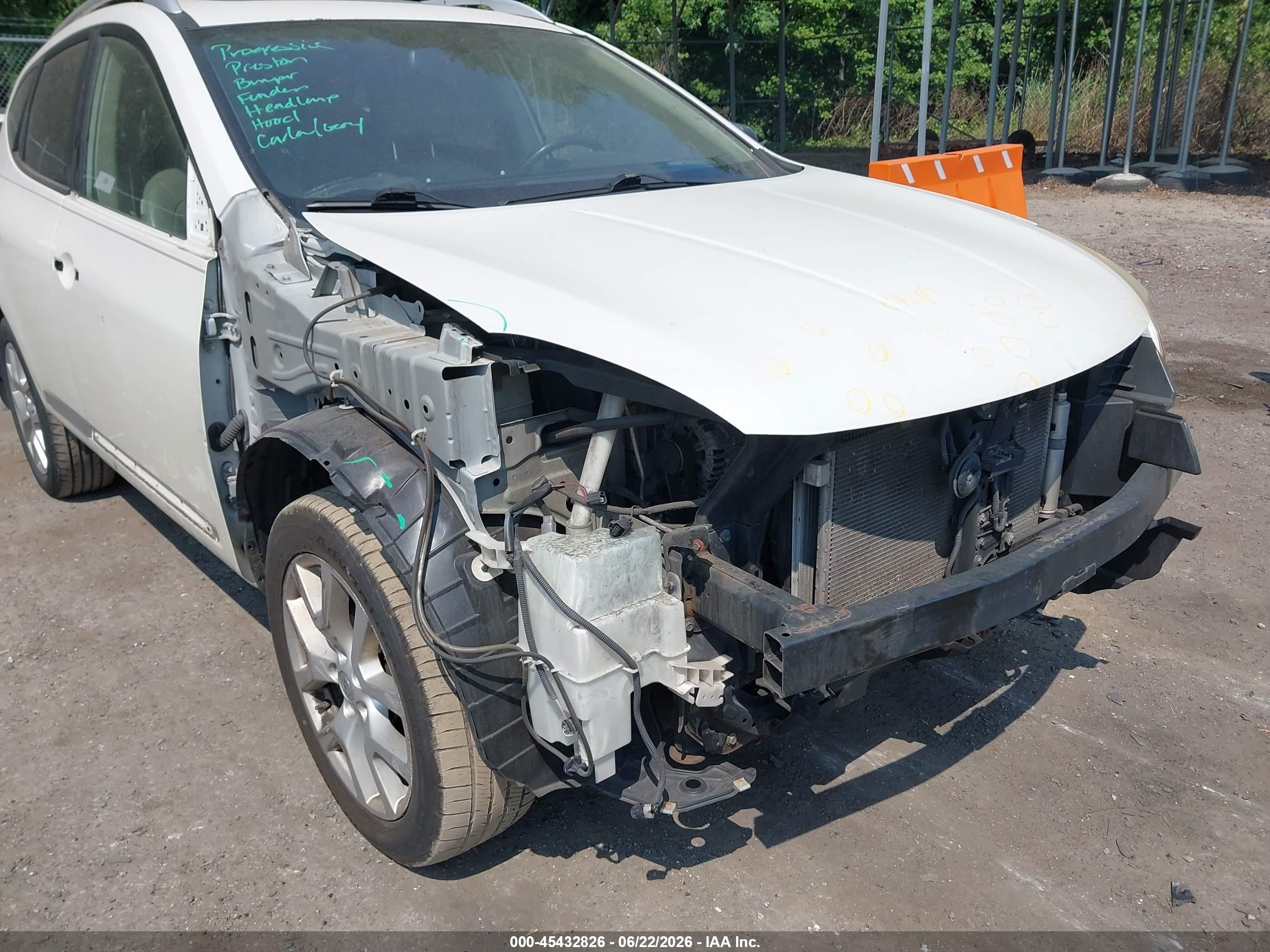 2011 Nissan Rogue Sv White vin: JN8AS5MV0BW259464