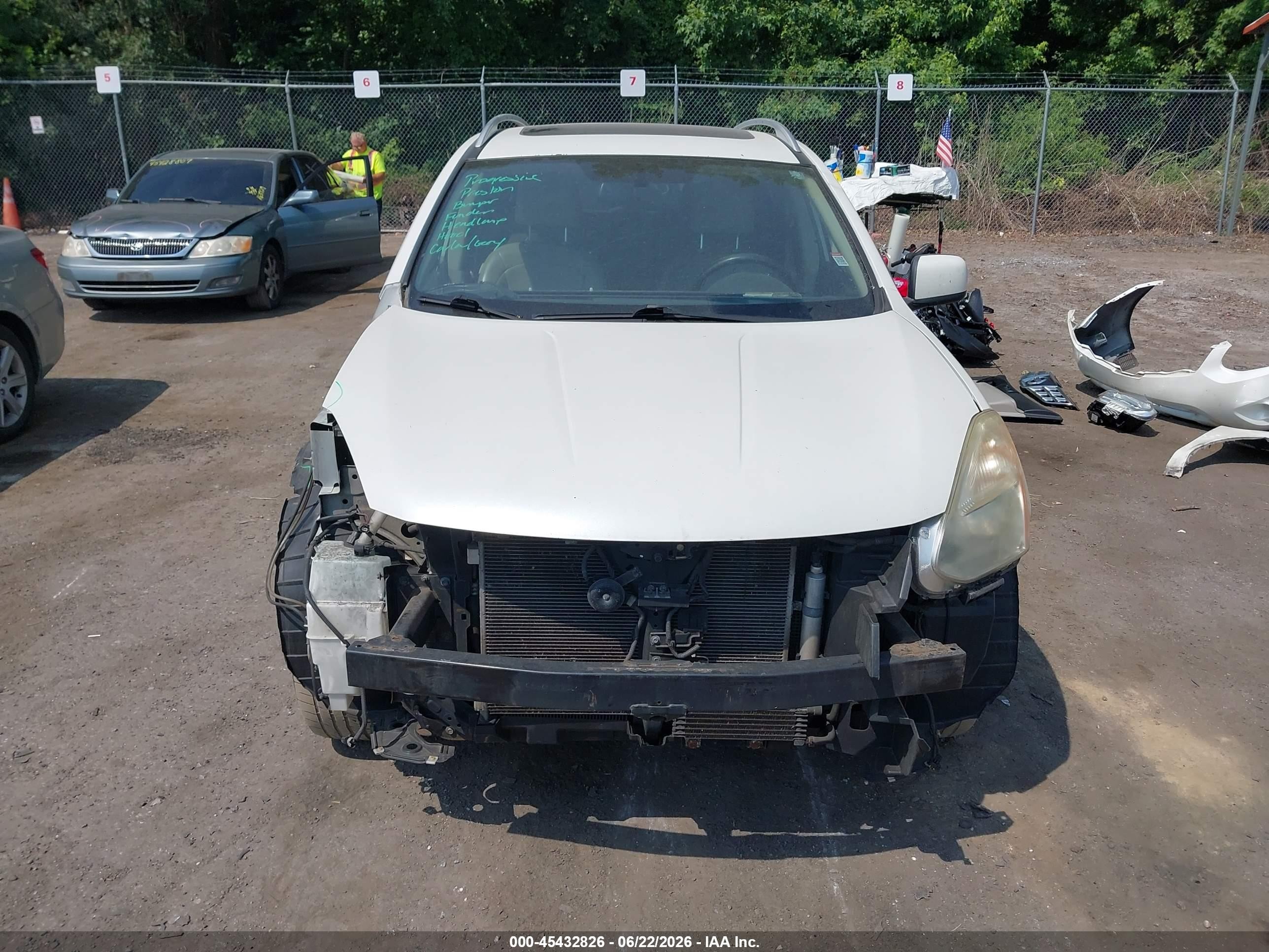 2011 Nissan Rogue Sv White vin: JN8AS5MV0BW259464
