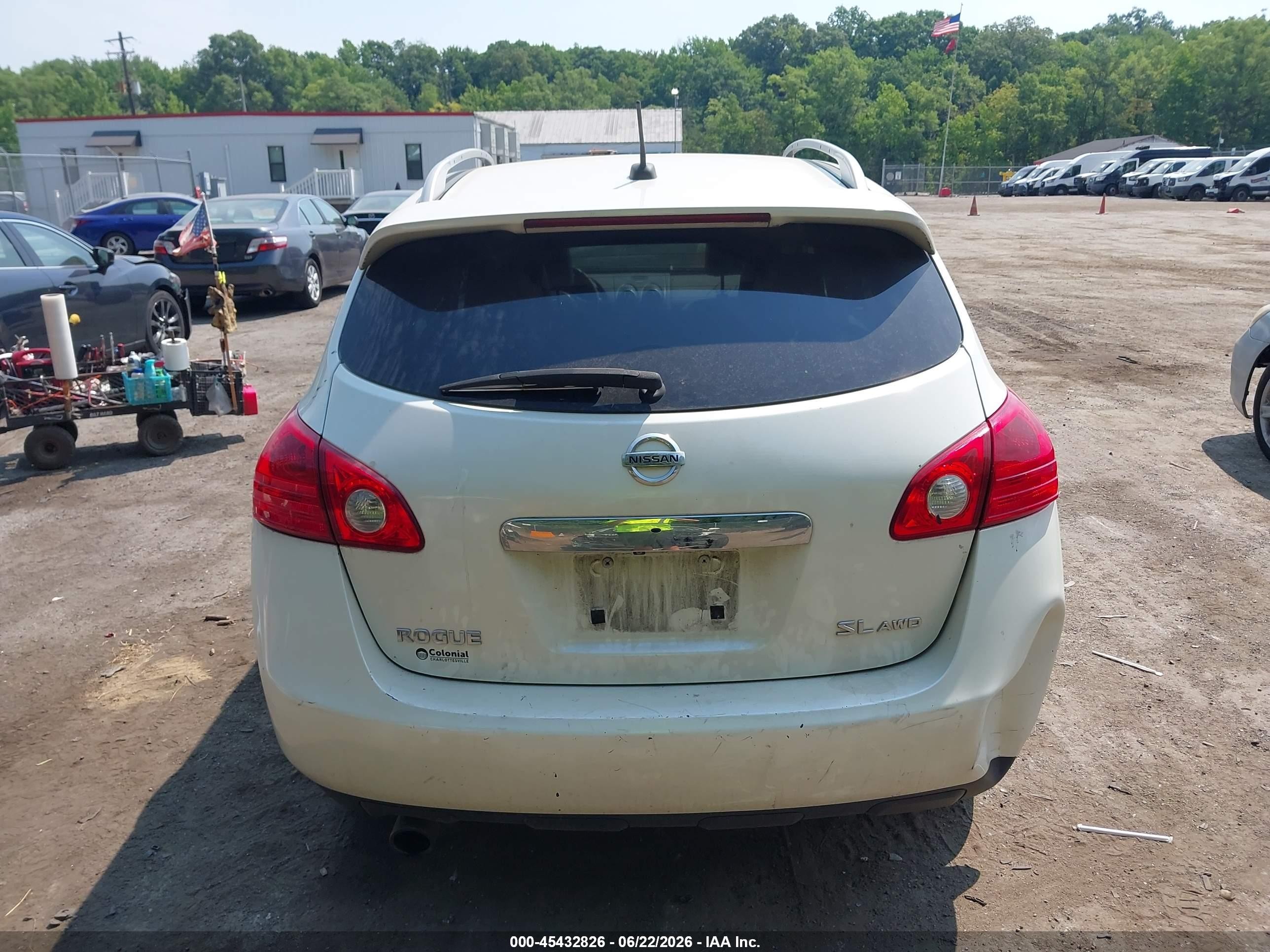 2011 Nissan Rogue Sv White vin: JN8AS5MV0BW259464