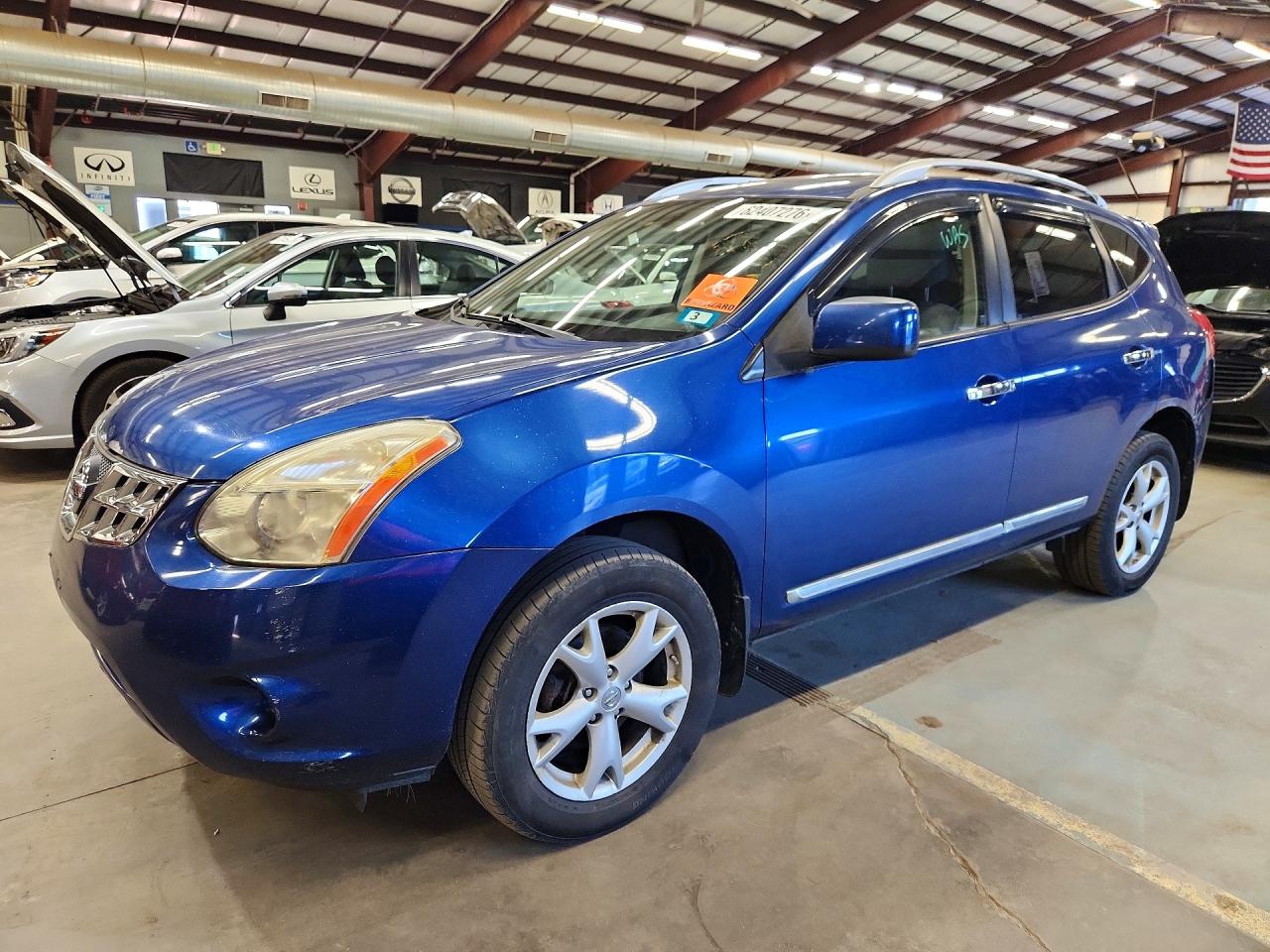 2011 Nissan Rogue S Blue vin: JN8AS5MV0BW262123