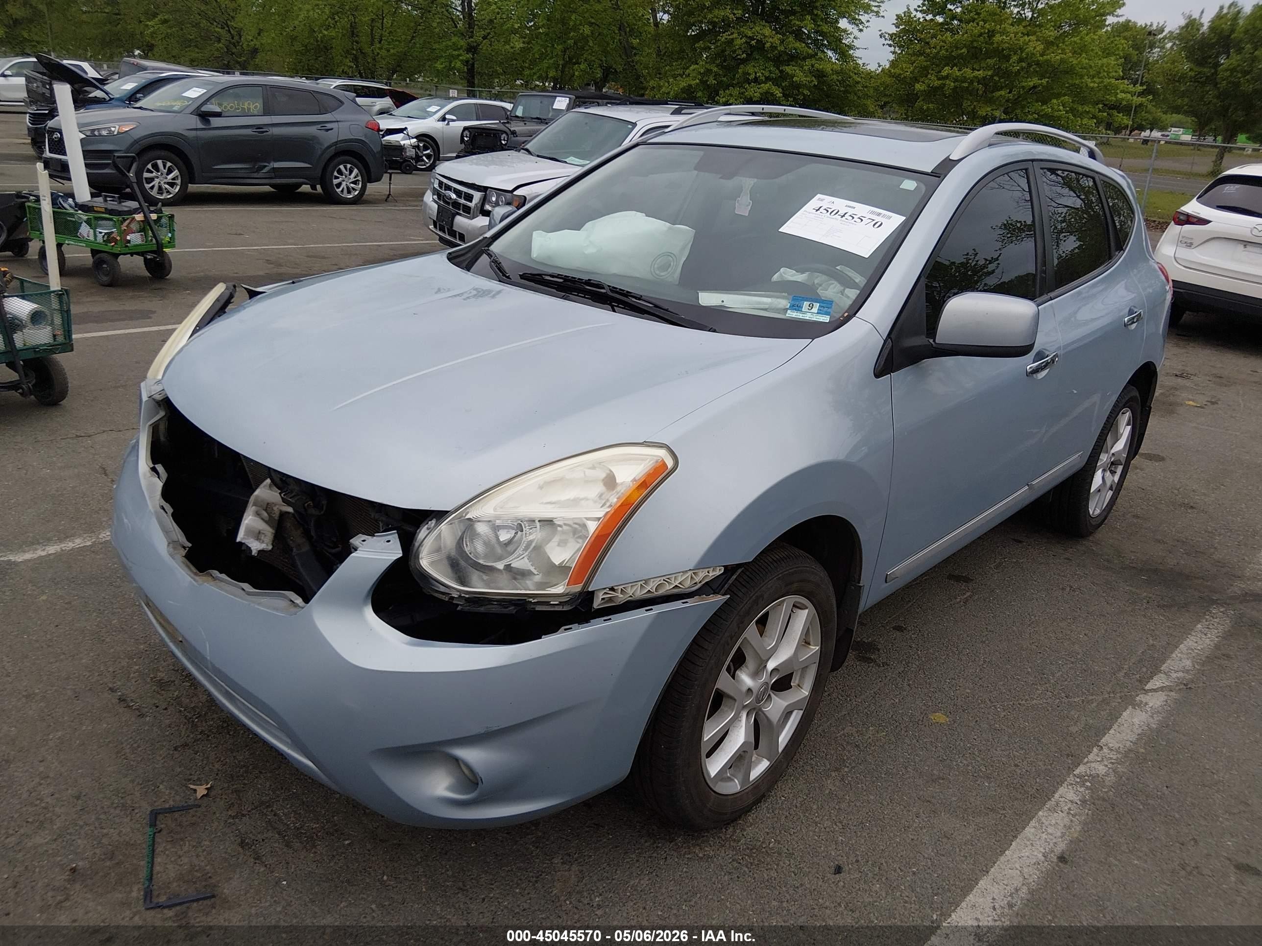 2011 Nissan Rogue Sv Blue vin: JN8AS5MV0BW279200
