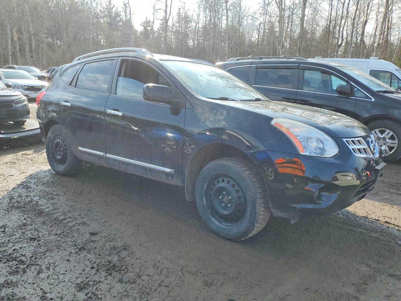 2011 Nissan Rogue S Black vin: JN8AS5MV0BW282470