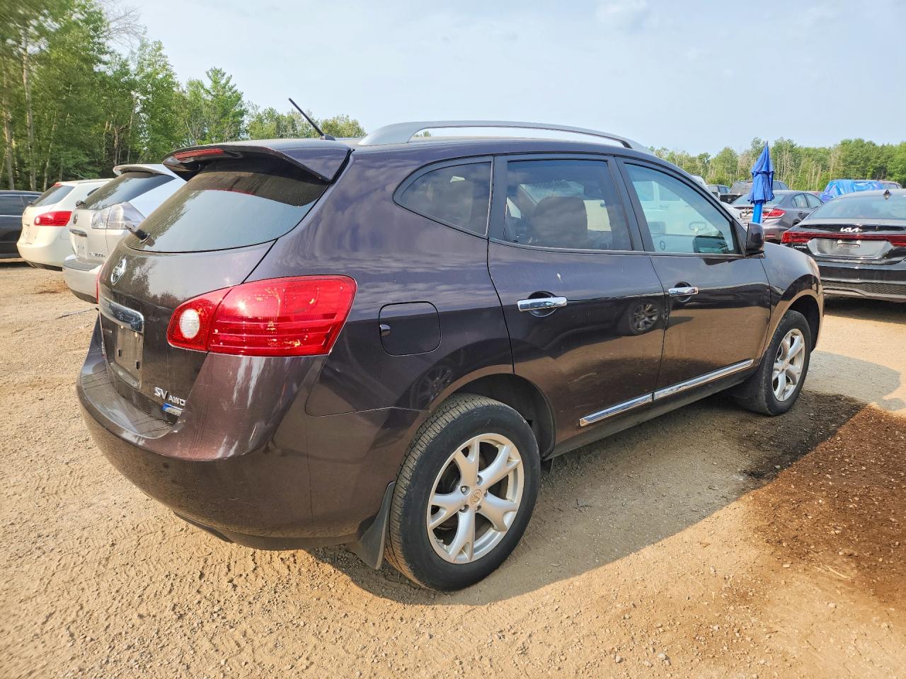 2011 Nissan Rogue S Бордовый vin: JN8AS5MV0BW286700