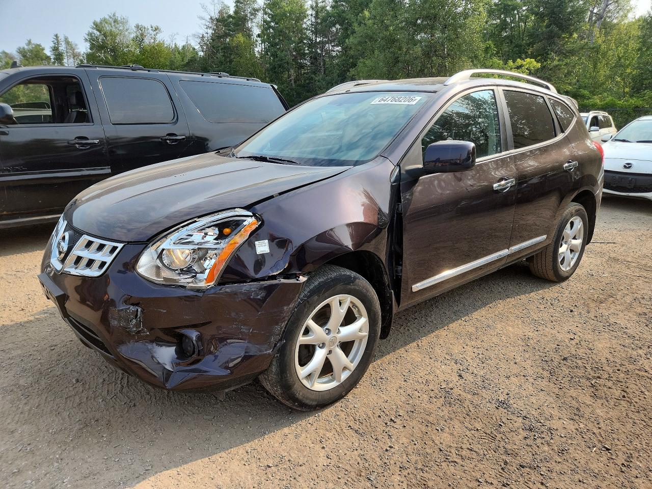 2011 Nissan Rogue S Burgundy vin: JN8AS5MV0BW286700