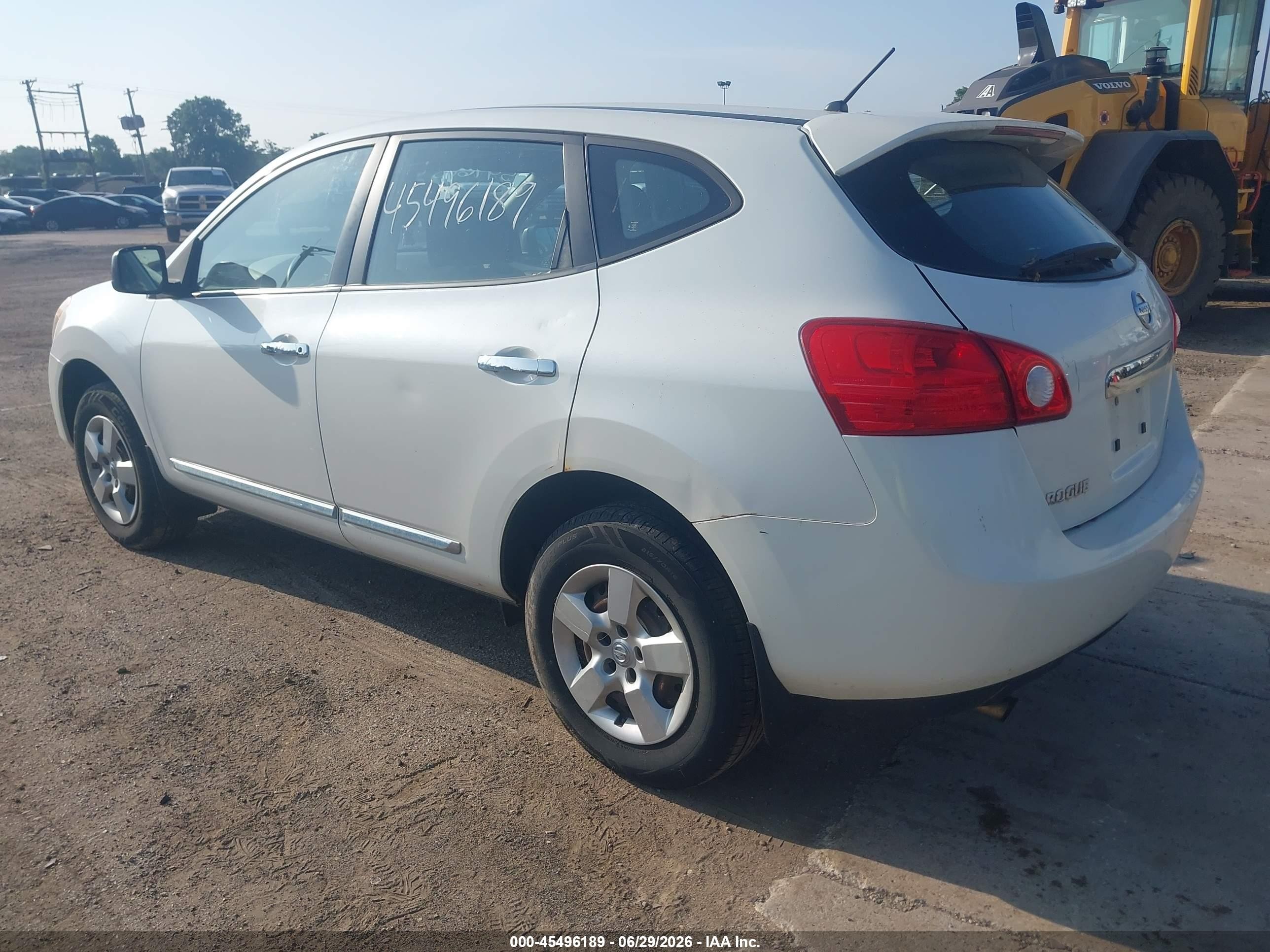 2011 Nissan Rogue S White vin: JN8AS5MV0BW290150