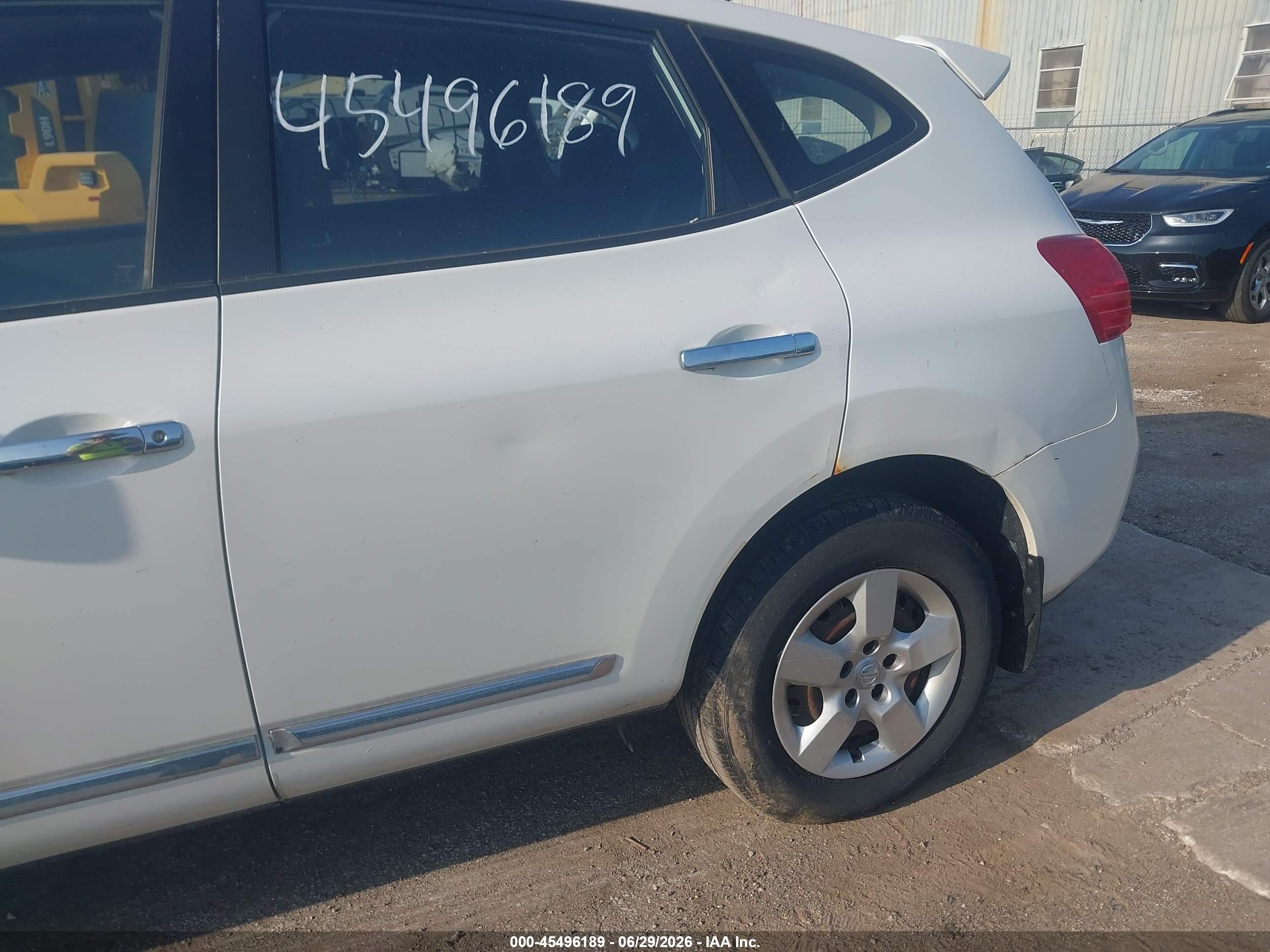 2011 Nissan Rogue S White vin: JN8AS5MV0BW290150
