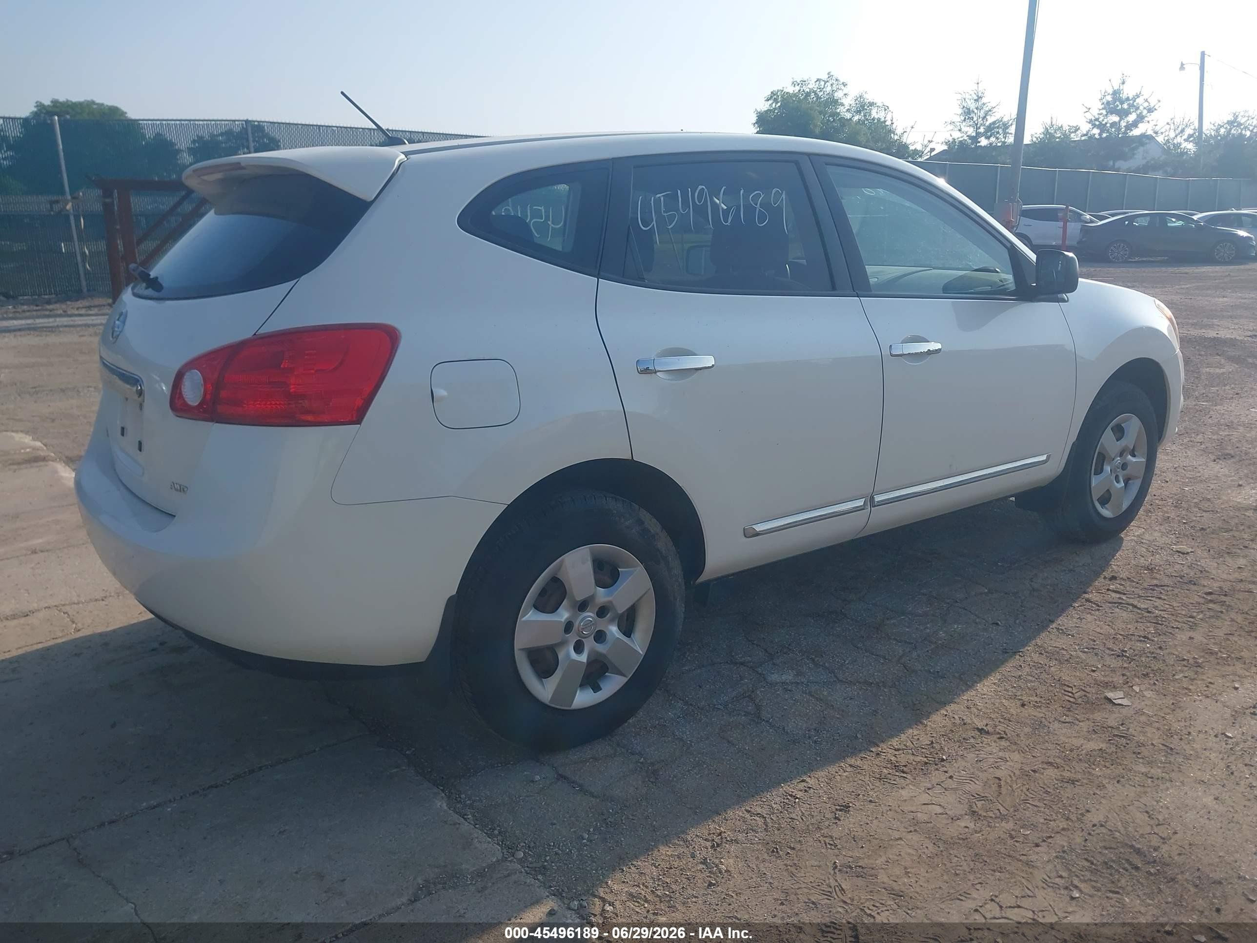 2011 Nissan Rogue S White vin: JN8AS5MV0BW290150