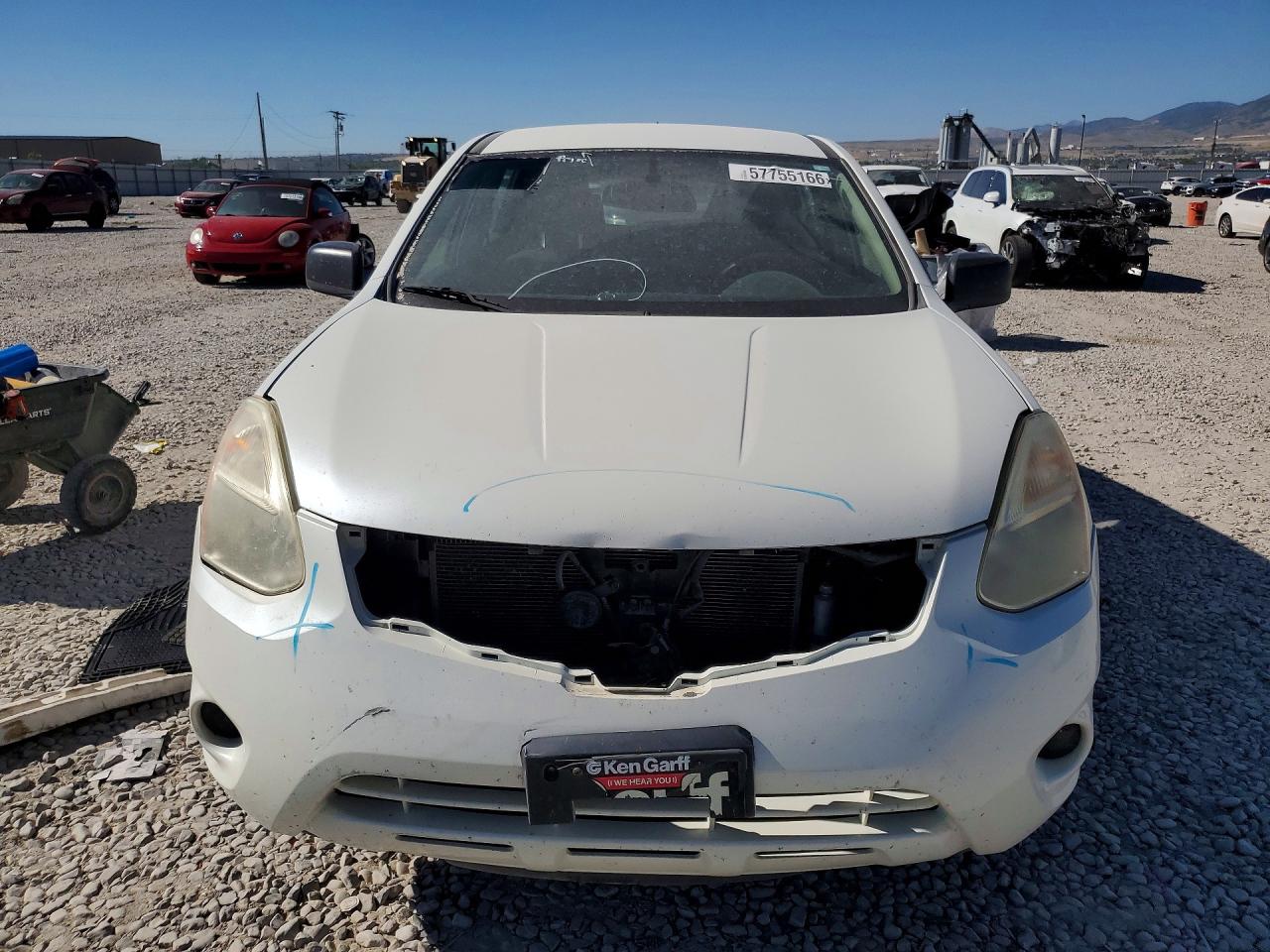 2011 Nissan Rogue S White vin: JN8AS5MV0BW293789