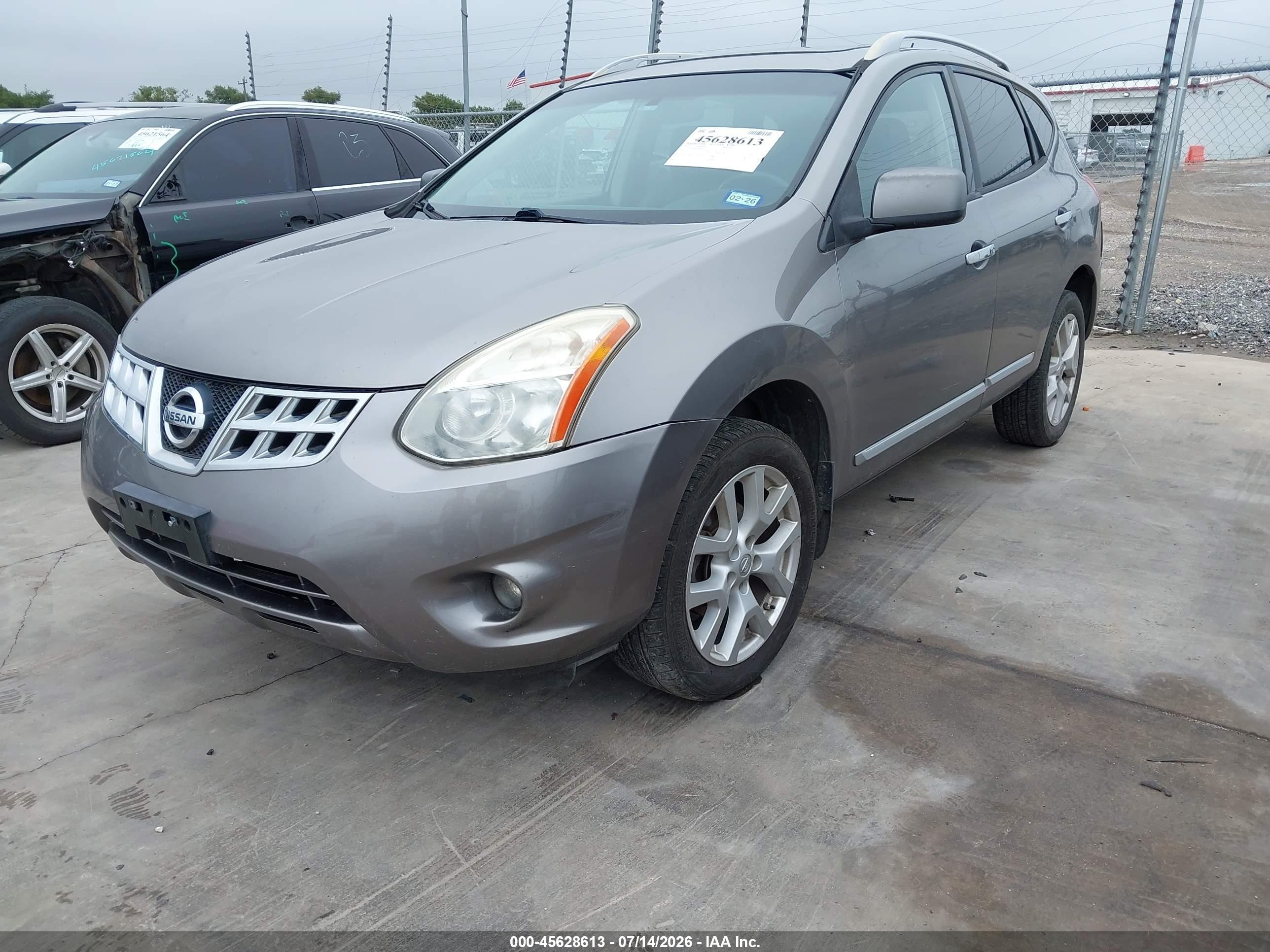 2011 Nissan Rogue Sv Gray vin: JN8AS5MV0BW661615