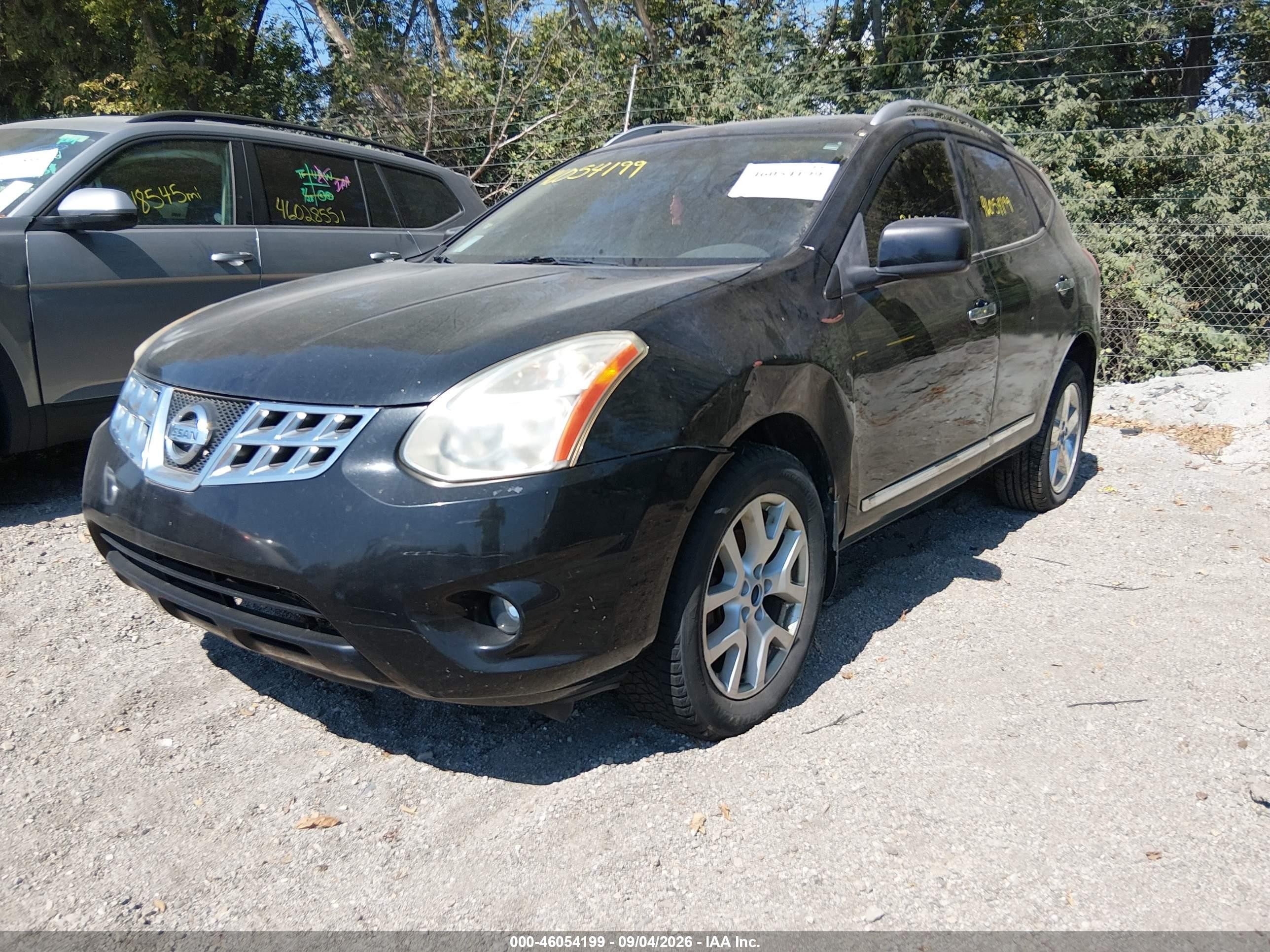 2011 Nissan Rogue Sv Черный vin: JN8AS5MV0BW667298