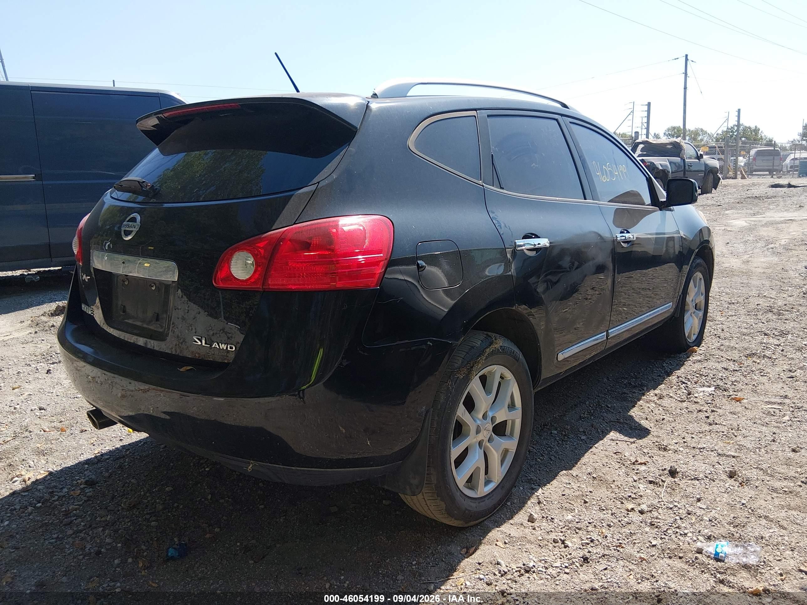 2011 Nissan Rogue Sv Черный vin: JN8AS5MV0BW667298