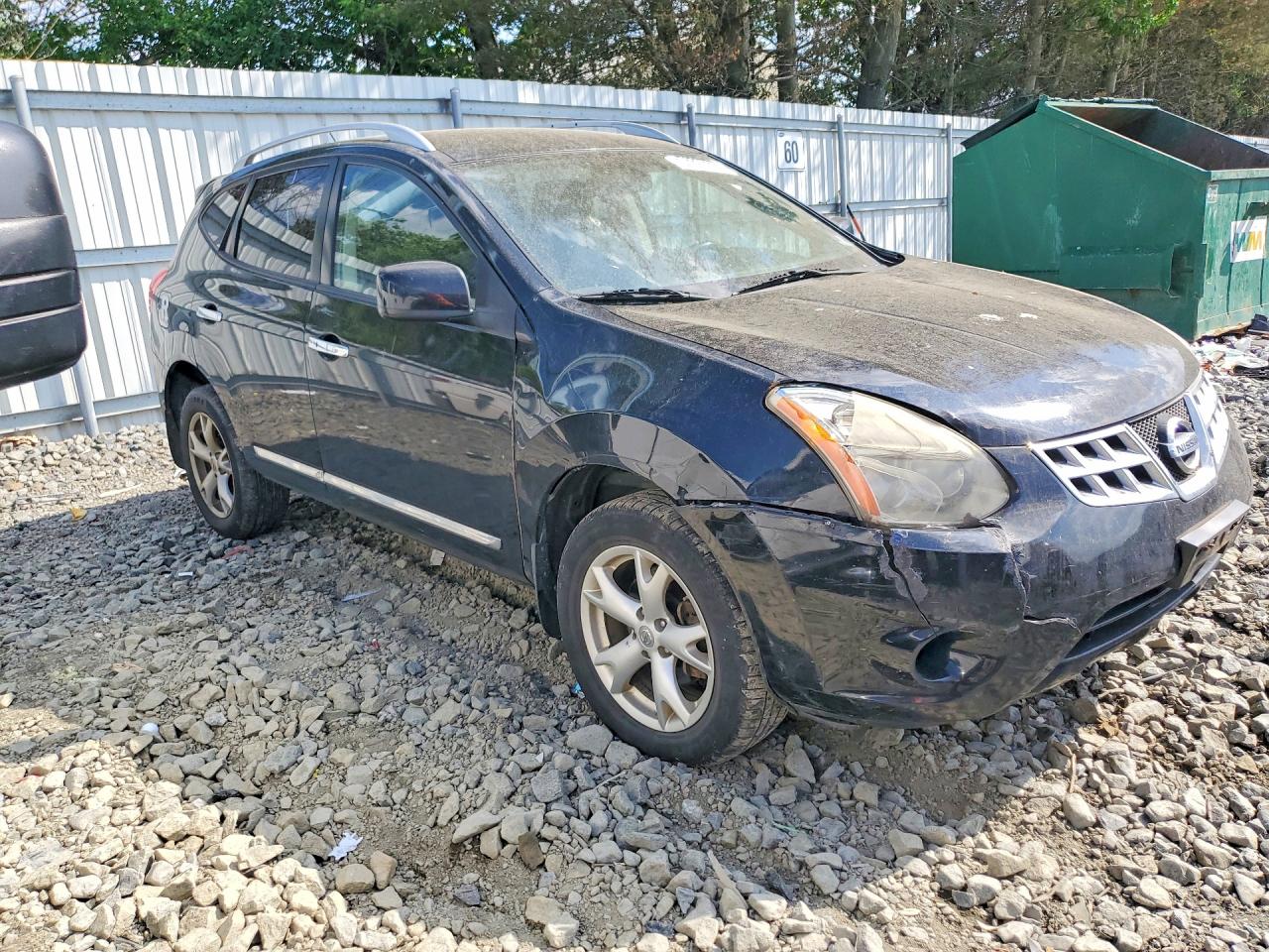 2011 Nissan Rogue S Black vin: JN8AS5MV0BW667785