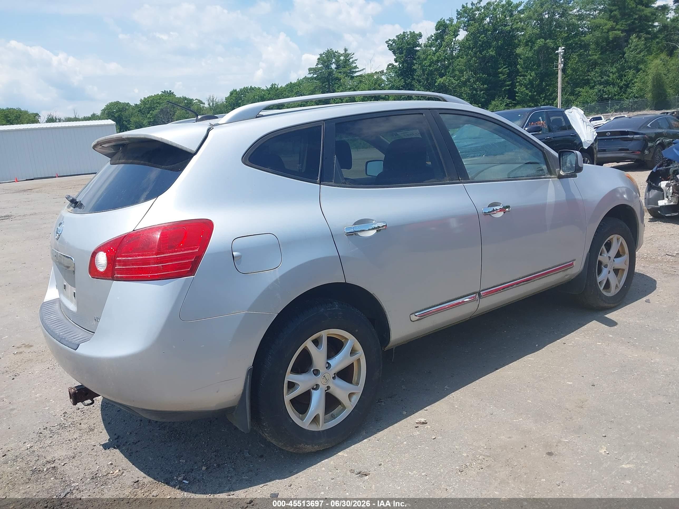 2011 Nissan Rogue Sv Silver vin: JN8AS5MV0BW668564