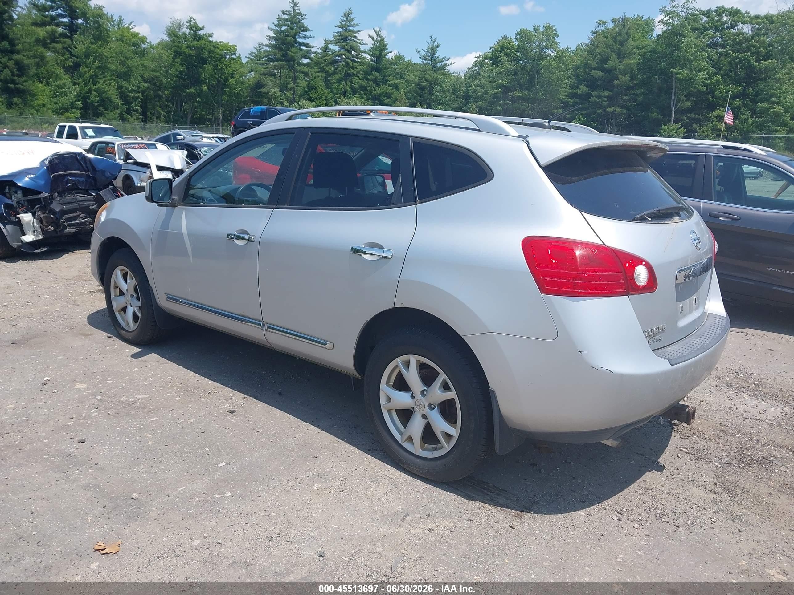 2011 Nissan Rogue Sv Silver vin: JN8AS5MV0BW668564