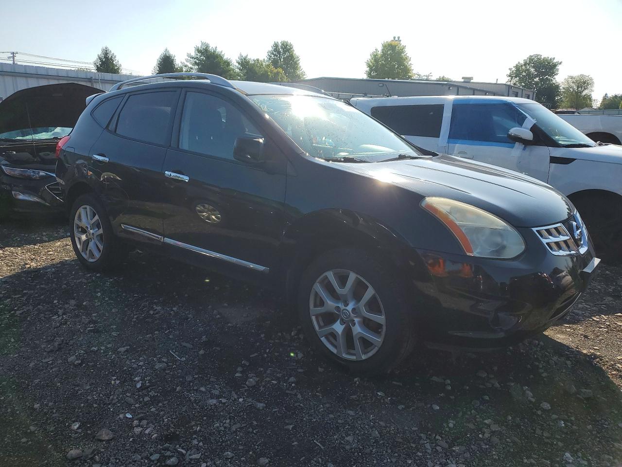 2011 Nissan Rogue S Black vin: JN8AS5MV0BW669889