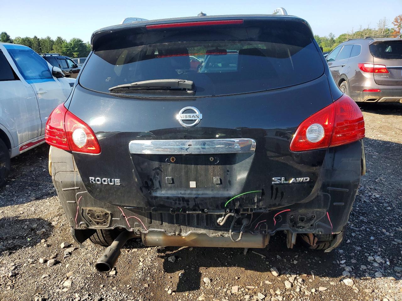 2011 Nissan Rogue S Black vin: JN8AS5MV0BW669889